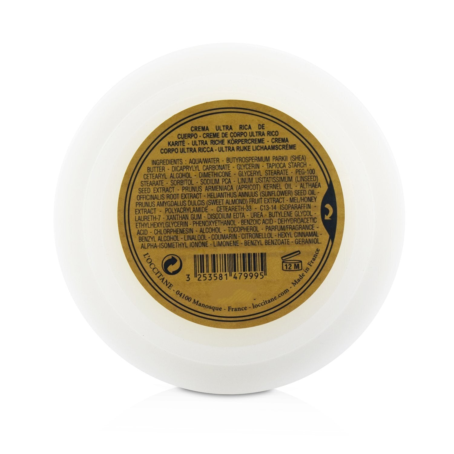 L'Occitane Shea Butter Ultra Rich Body Cream 200ml/7oz