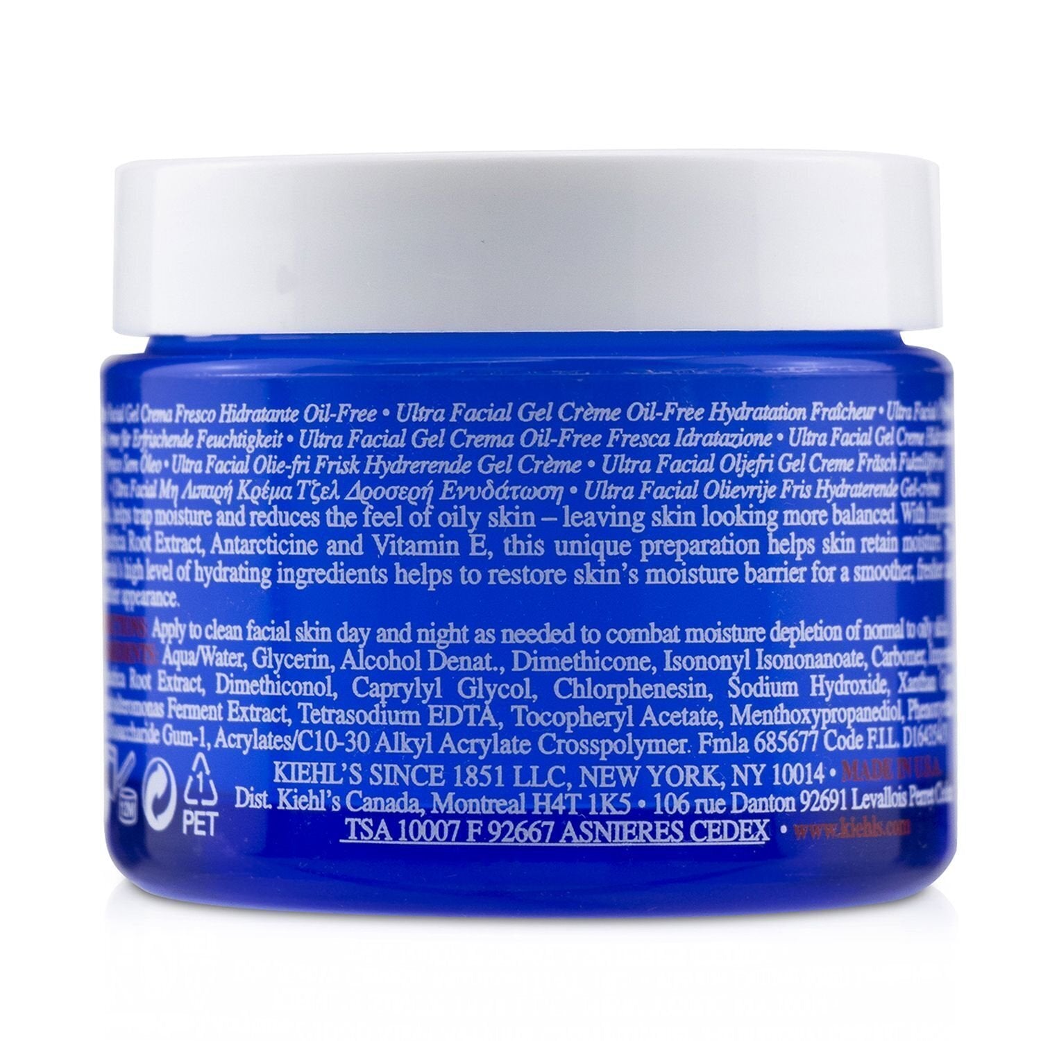 Kiehl's Ultra Facial Oil-Free Gel Cream - For Normal to Oily Skin Types 50ml/1.7