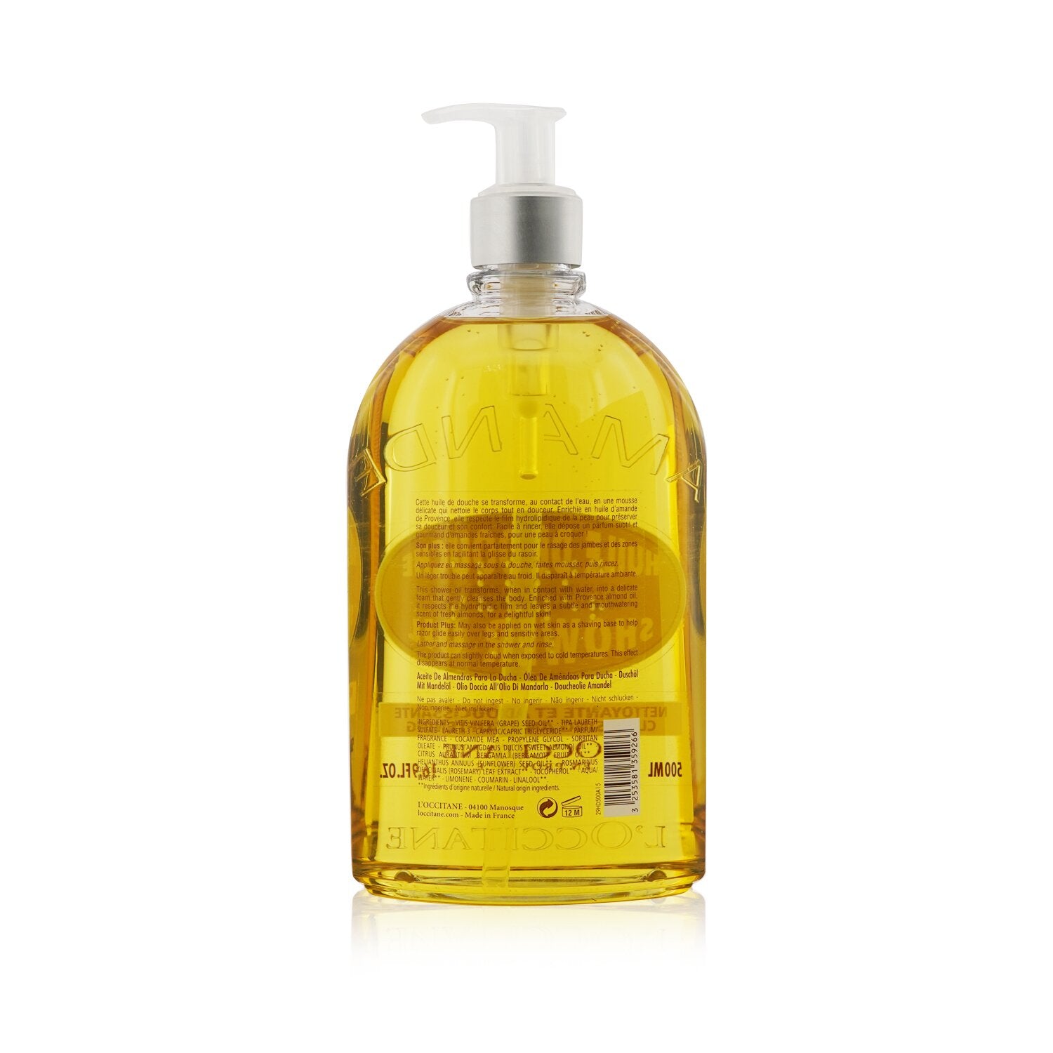L'Occitane Almond Cleansing & Soothing Shower Oil 500ml/16.7oz