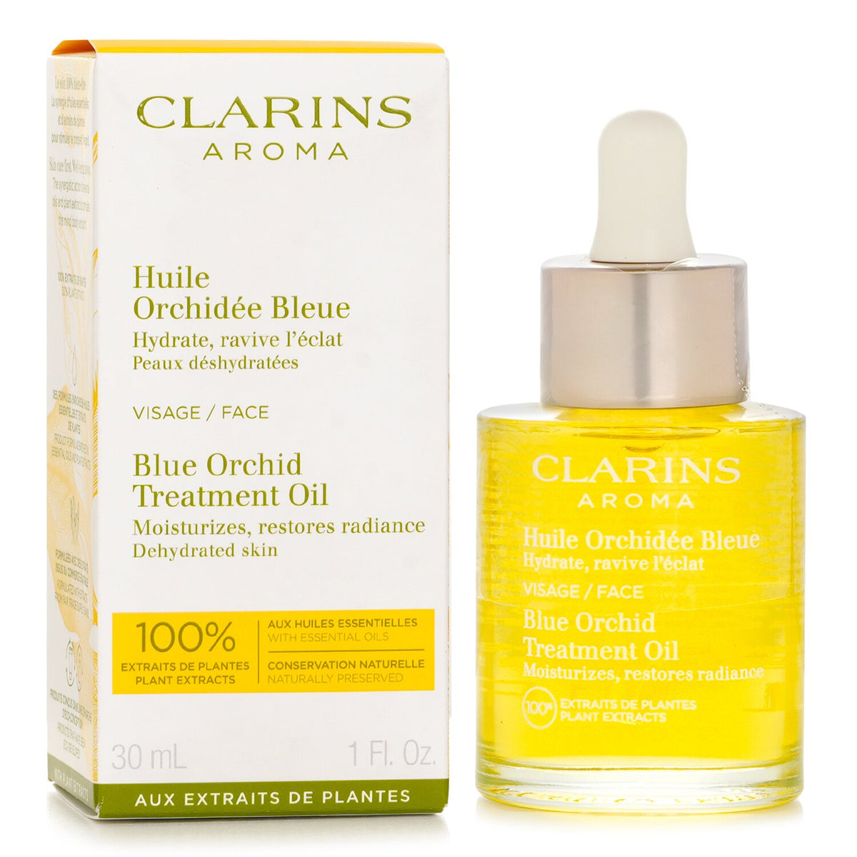 Clarins Face Treatment Oil - Blue Orchid (For Dehydrated Skin) (Packaging