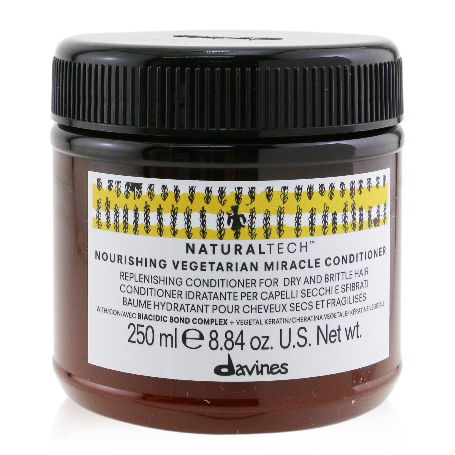 Davines Natural Tech Nourishing Vegetarian Miracle Conditioner (For Dry, Brittle