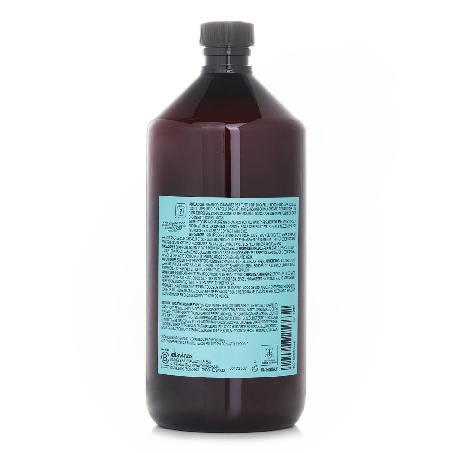 Davines Natural Tech Well-Being Shampoo 1000ml/33.8oz