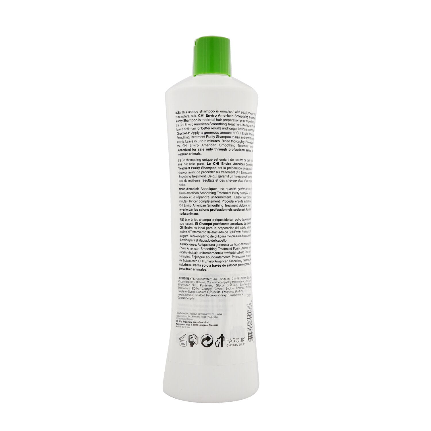 CHI Enviro American Smoothing Treatment Purity Shampoo 946ml/32oz