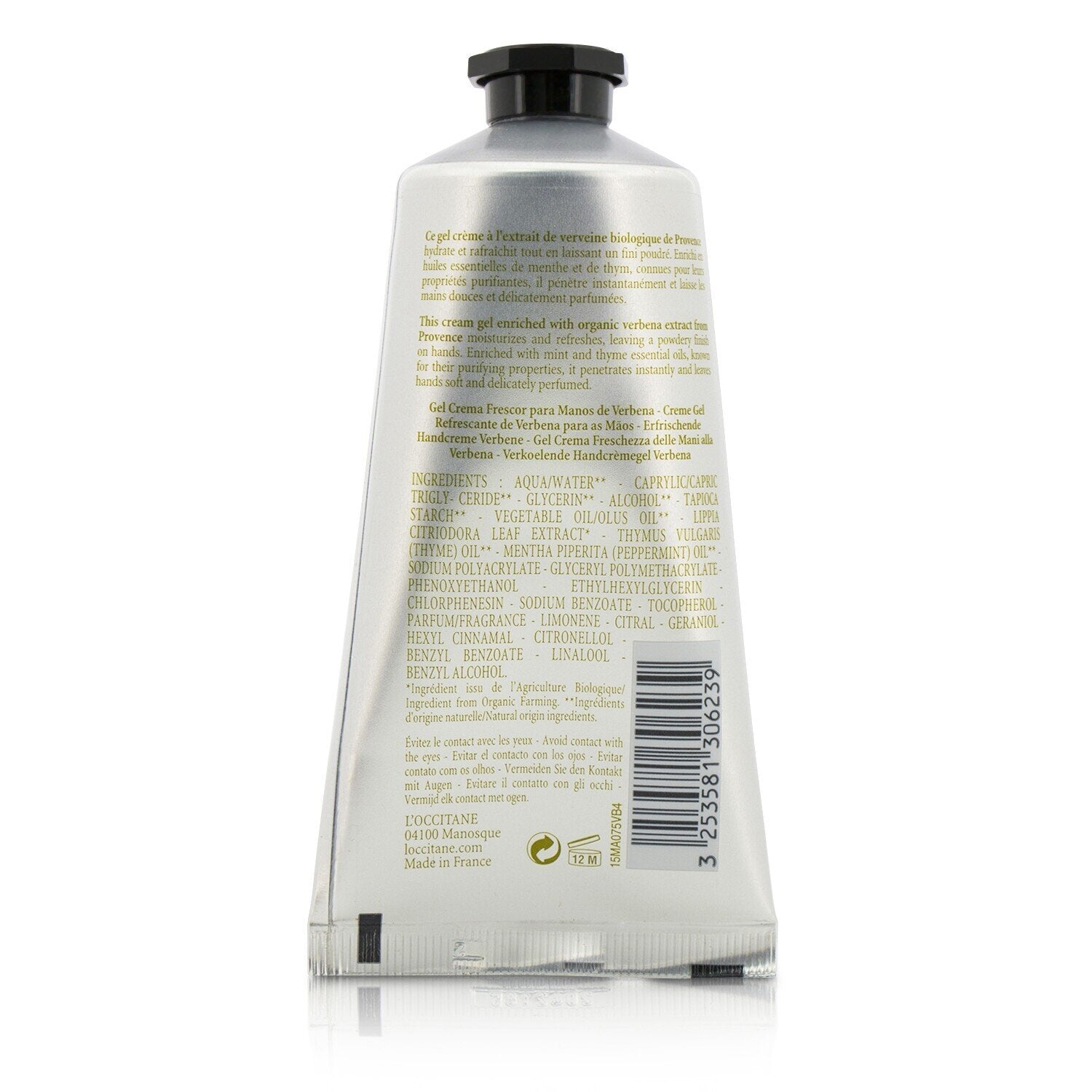 L'Occitane Verveine Cooling Hand Cream Gel 75ml/2.6oz