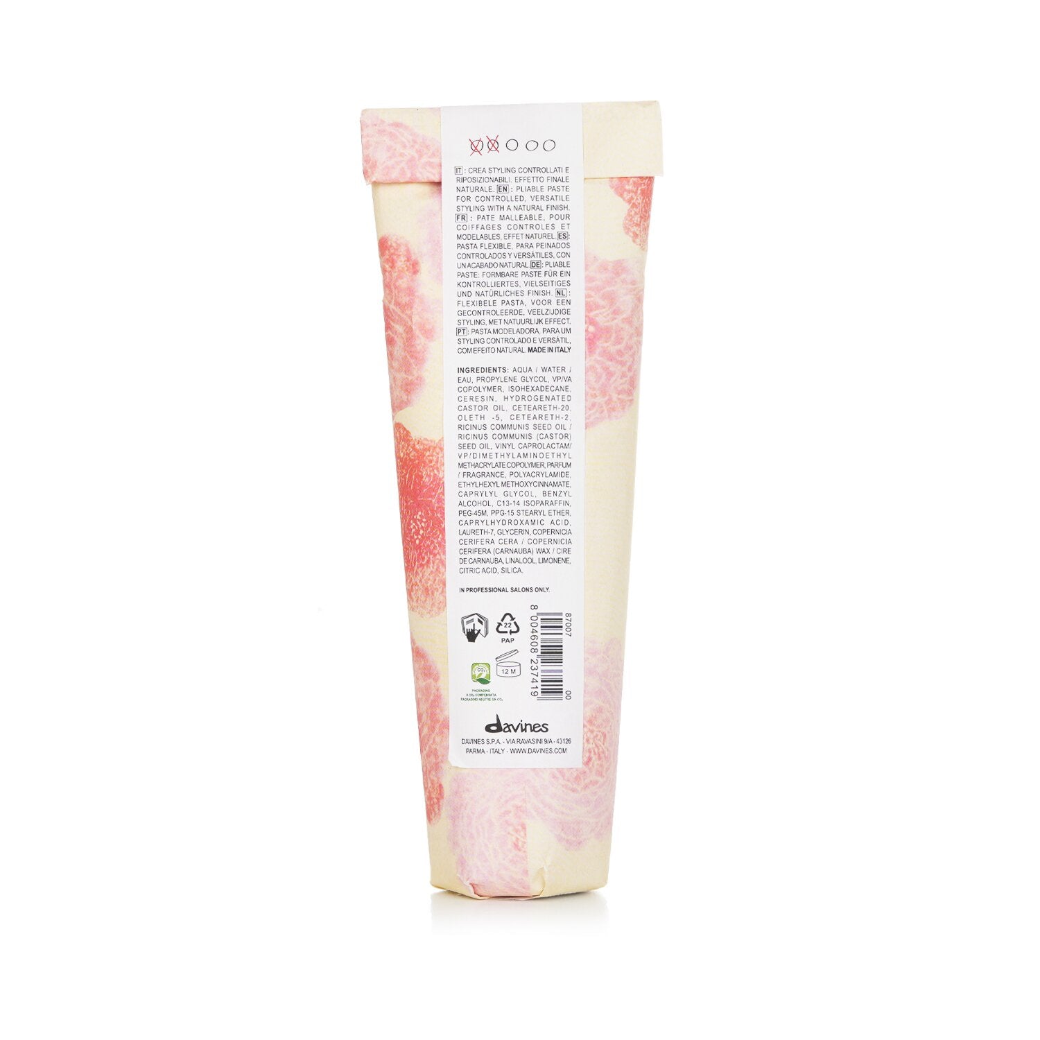 Davines More Inside This Is A Medium Hold Pliable Paste (For Thick, Invisible Ef