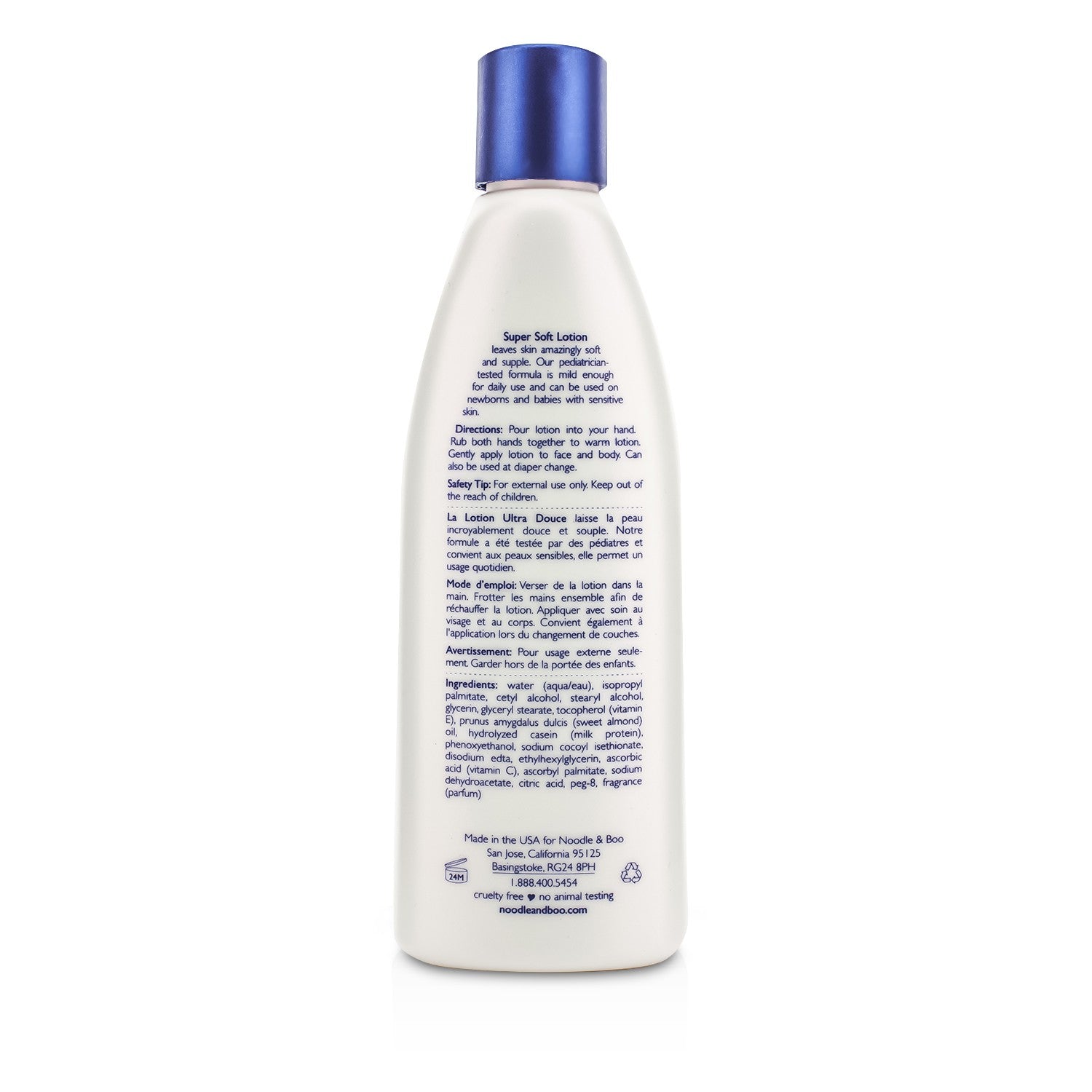 Noodle & Boo Super Soft Lotion - For Face & Body - Newborns & Babies With Sensit