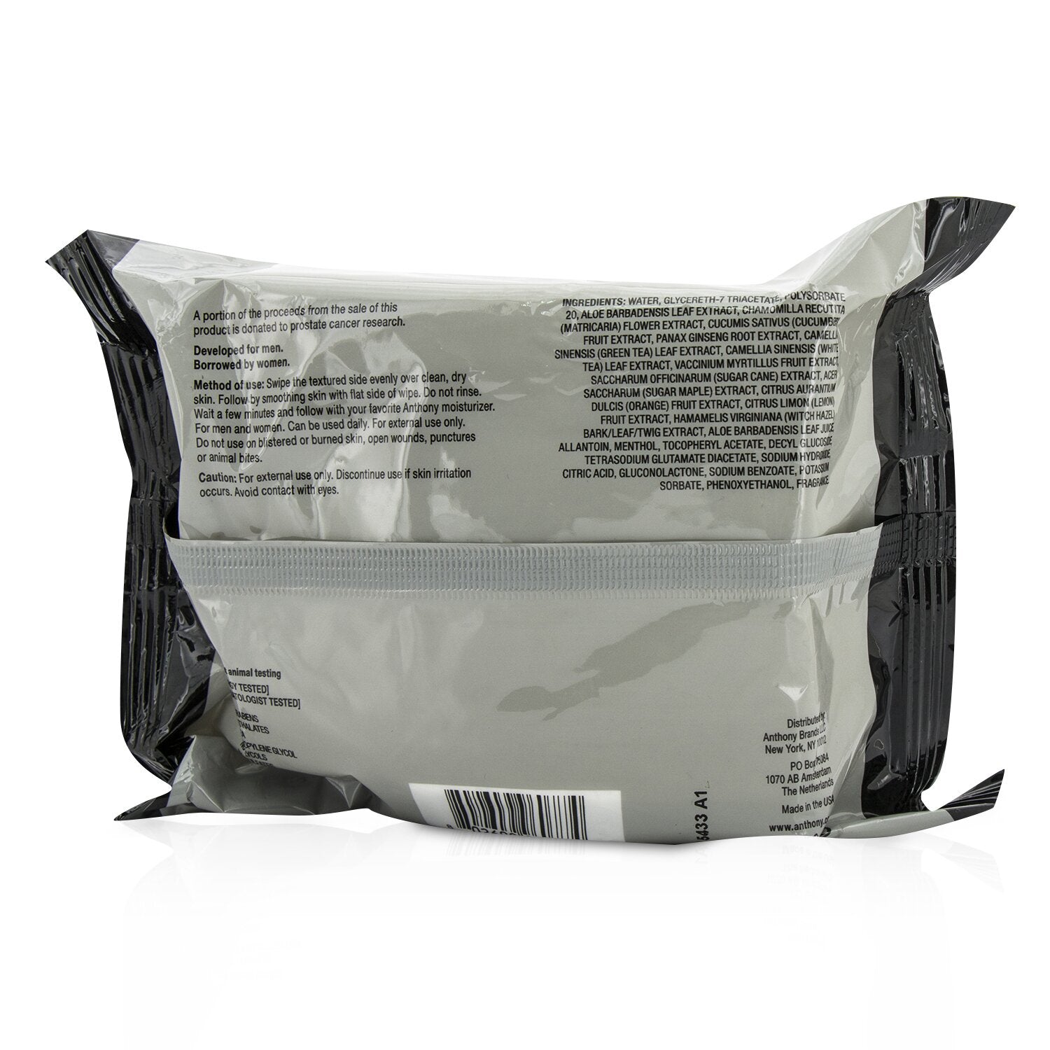 Anthony Logistics For Men Glycolic Exfoliating & Resurfacing Wipes 30wipes