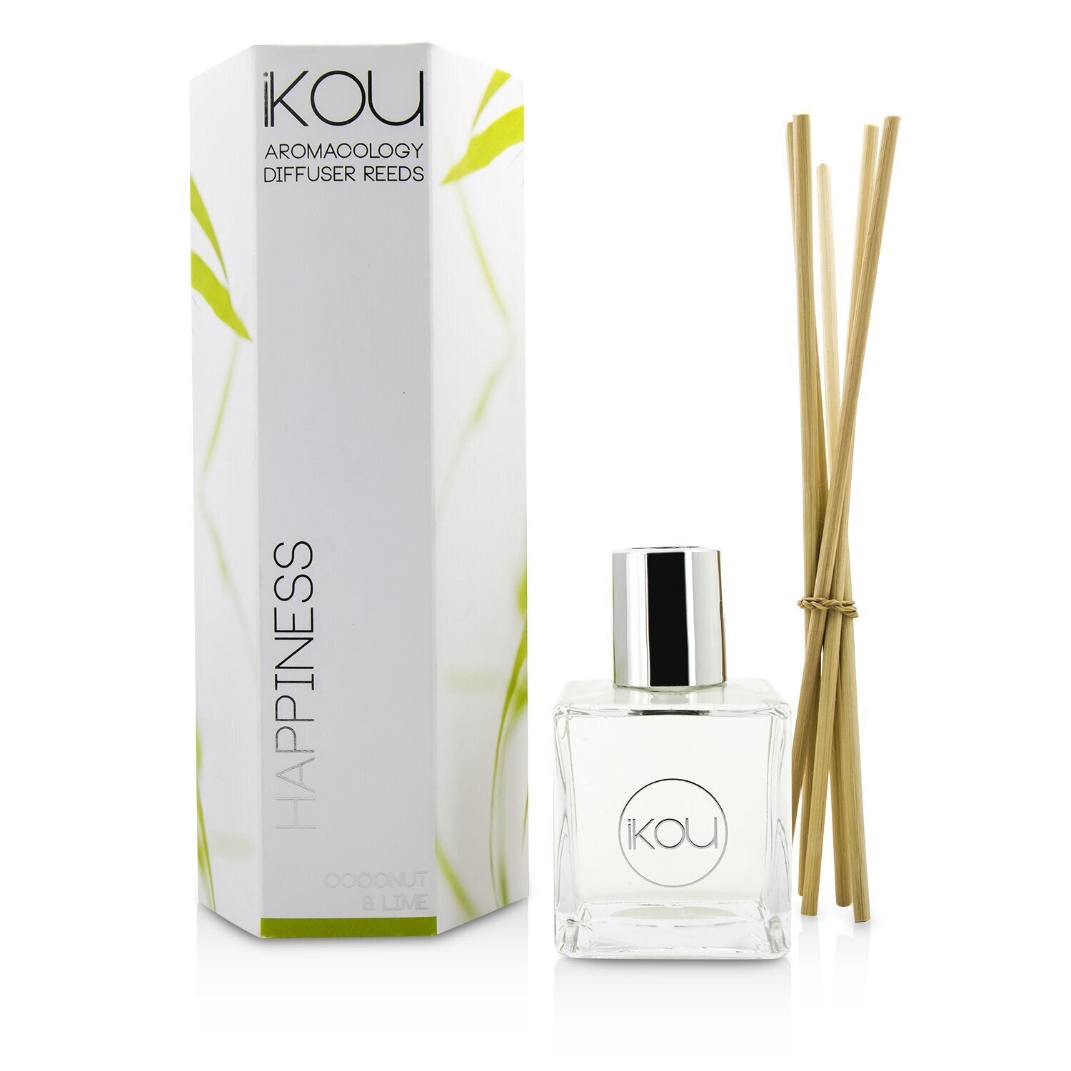 iKOU Aromacology Diffuser Reeds - Happiness (Coconut & Lime - 9 months supply) 1
