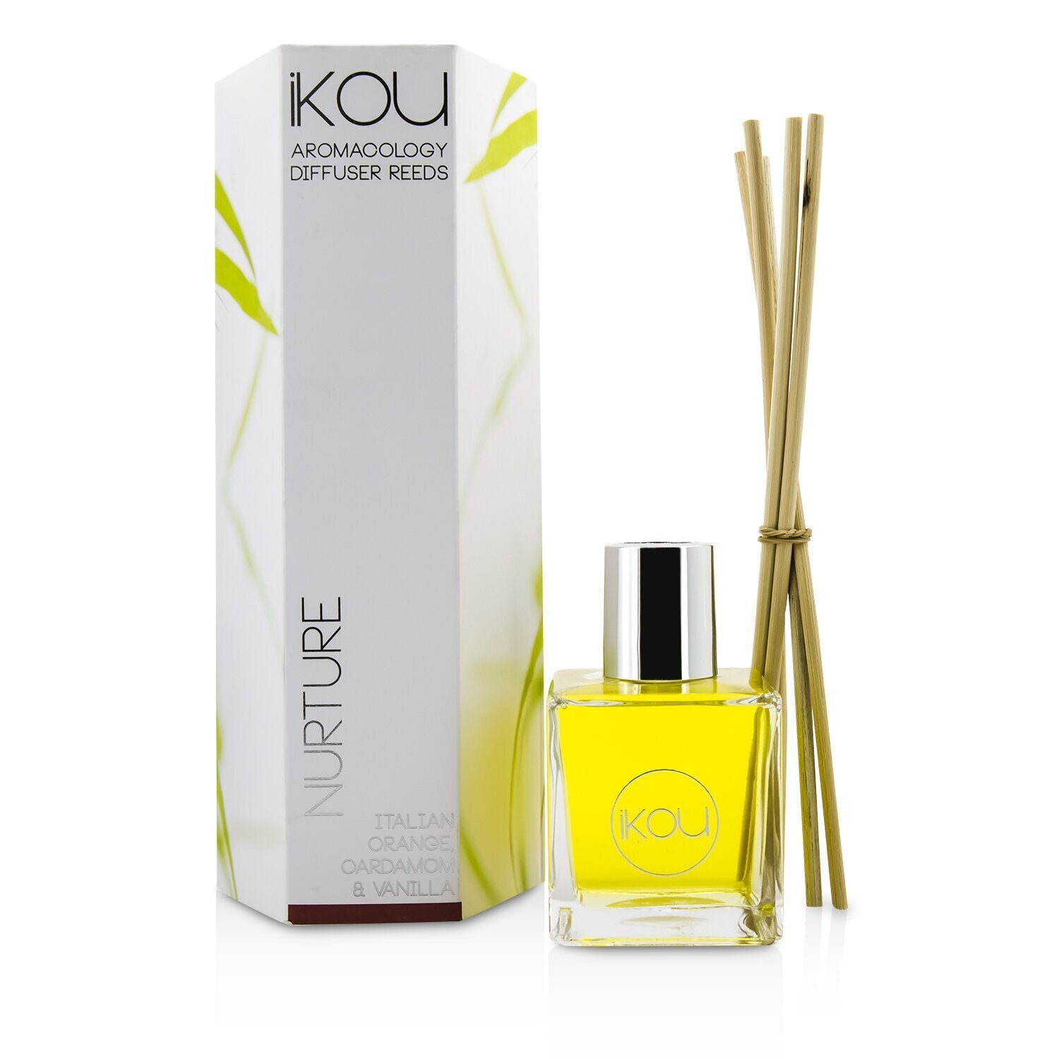 iKOU Aromacology Diffuser Reeds - Nurture (Italian Orange Cardamom & Vanilla - 9