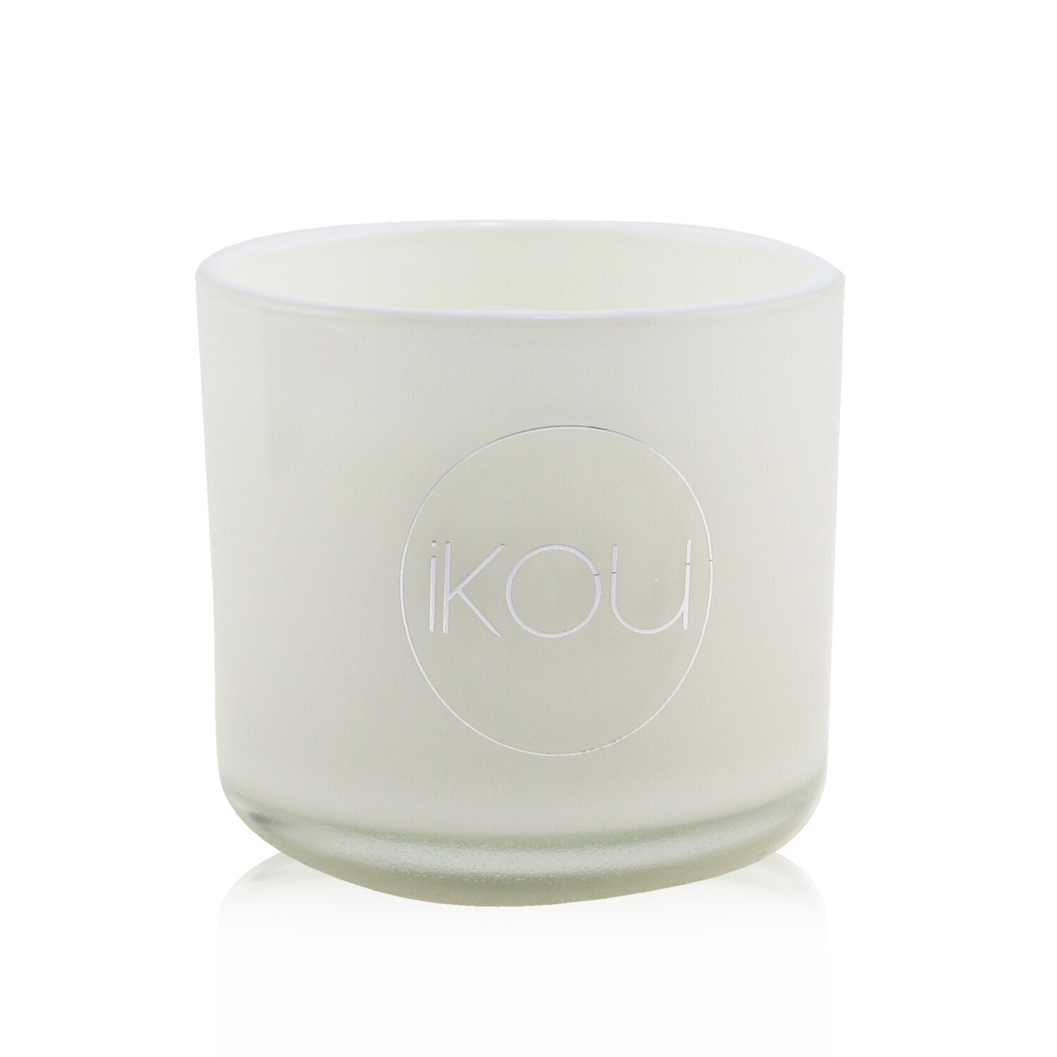 iKOU Eco-Luxury Aromacology Natural Wax Candle Glass - De-Stress (Lavender & Ger