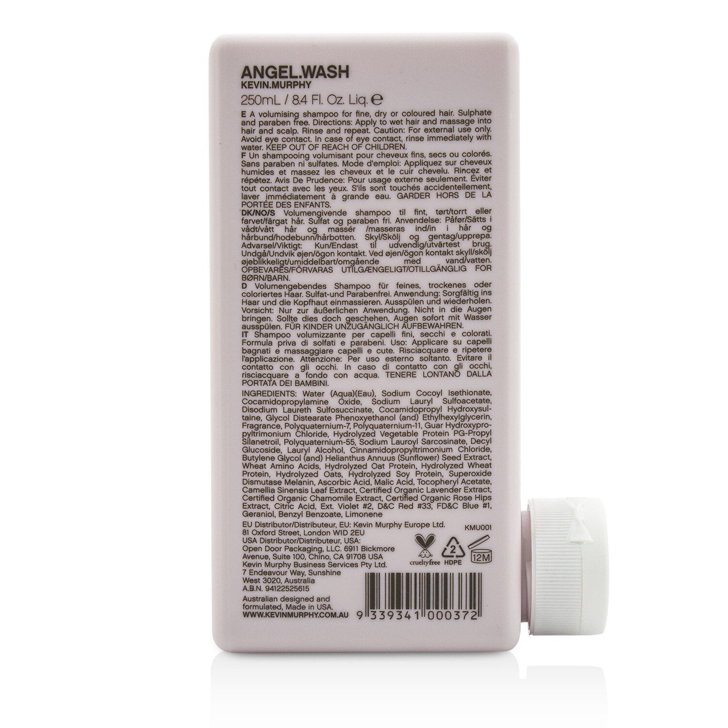 Hair Care Angel.Wash (A Volumising Shampoo - For Fine, Dry or Coloured Hair) 250