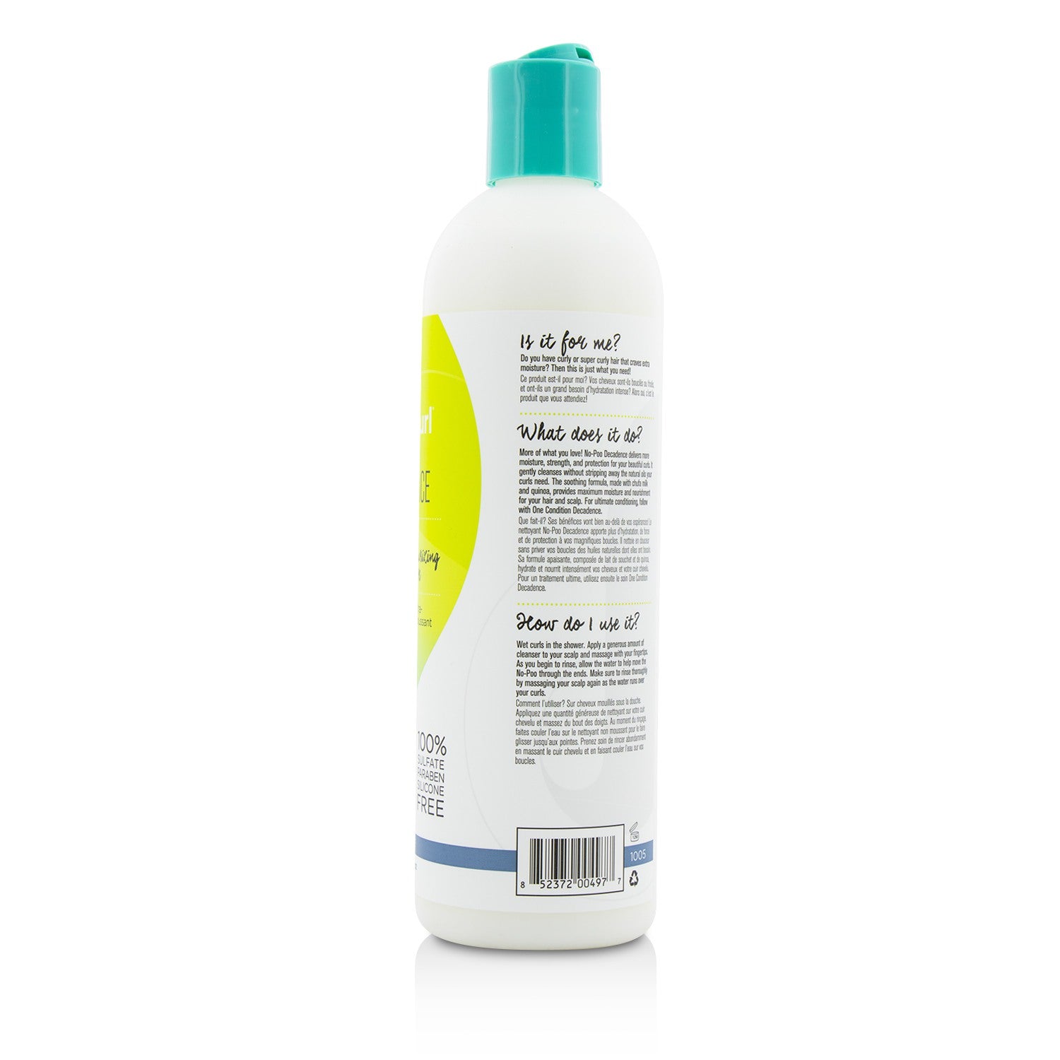 DevaCurl No-Poo Decadence (Zero Lather Ultra Moisturizing Milk Cleanser - For Su