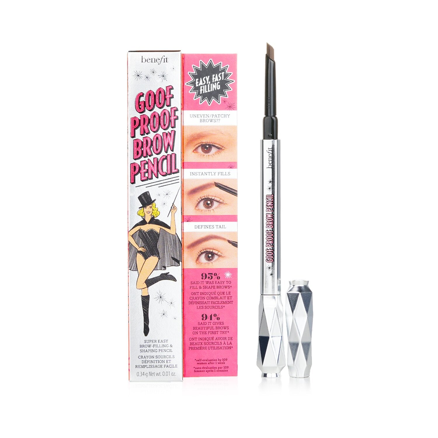 Benefit Goof Proof Brow Pencil - # 4 (Medium) 0.34g/0.01oz