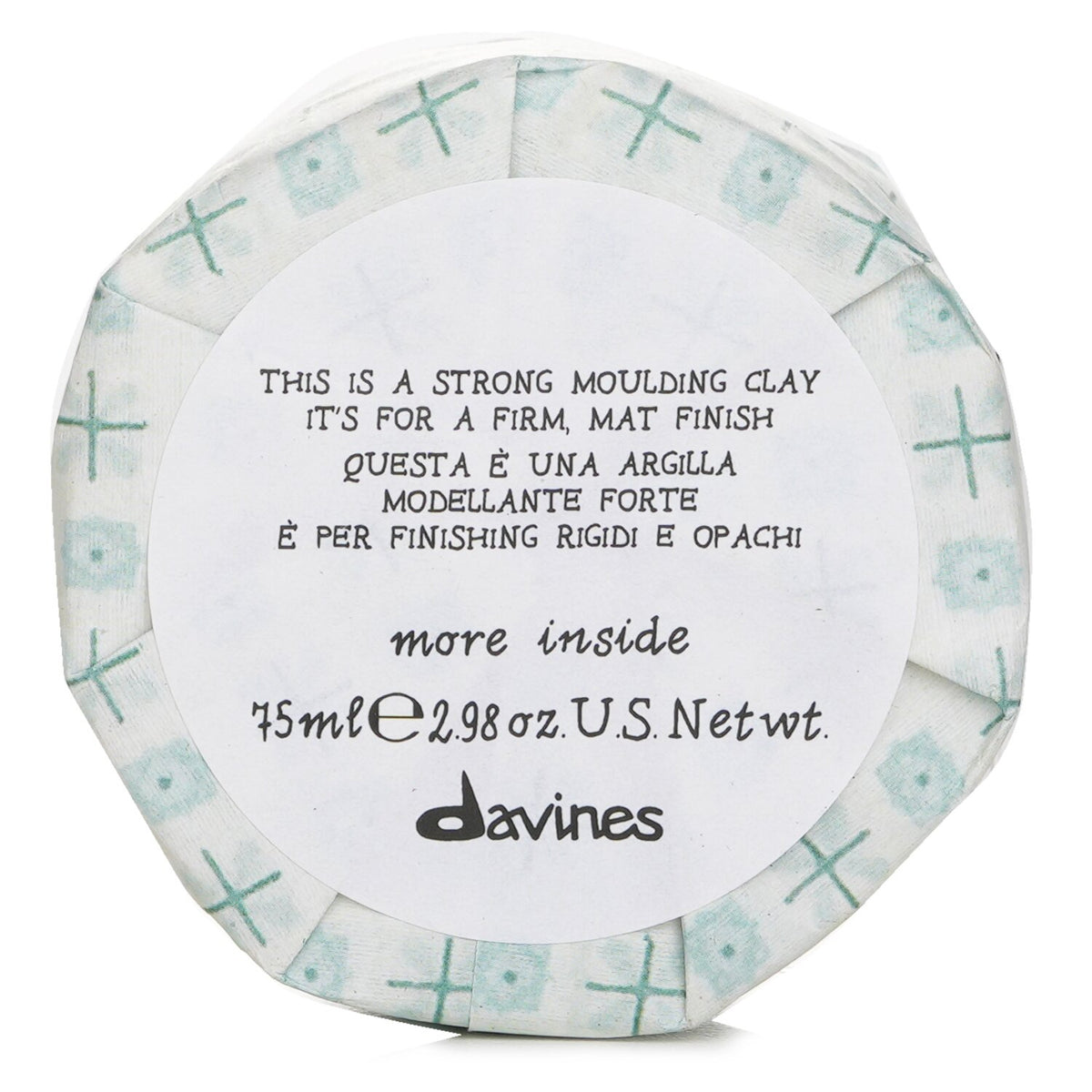 Davines More Inside This Is A Strong Moulding Clay (For A Firm, Mat Finish)
