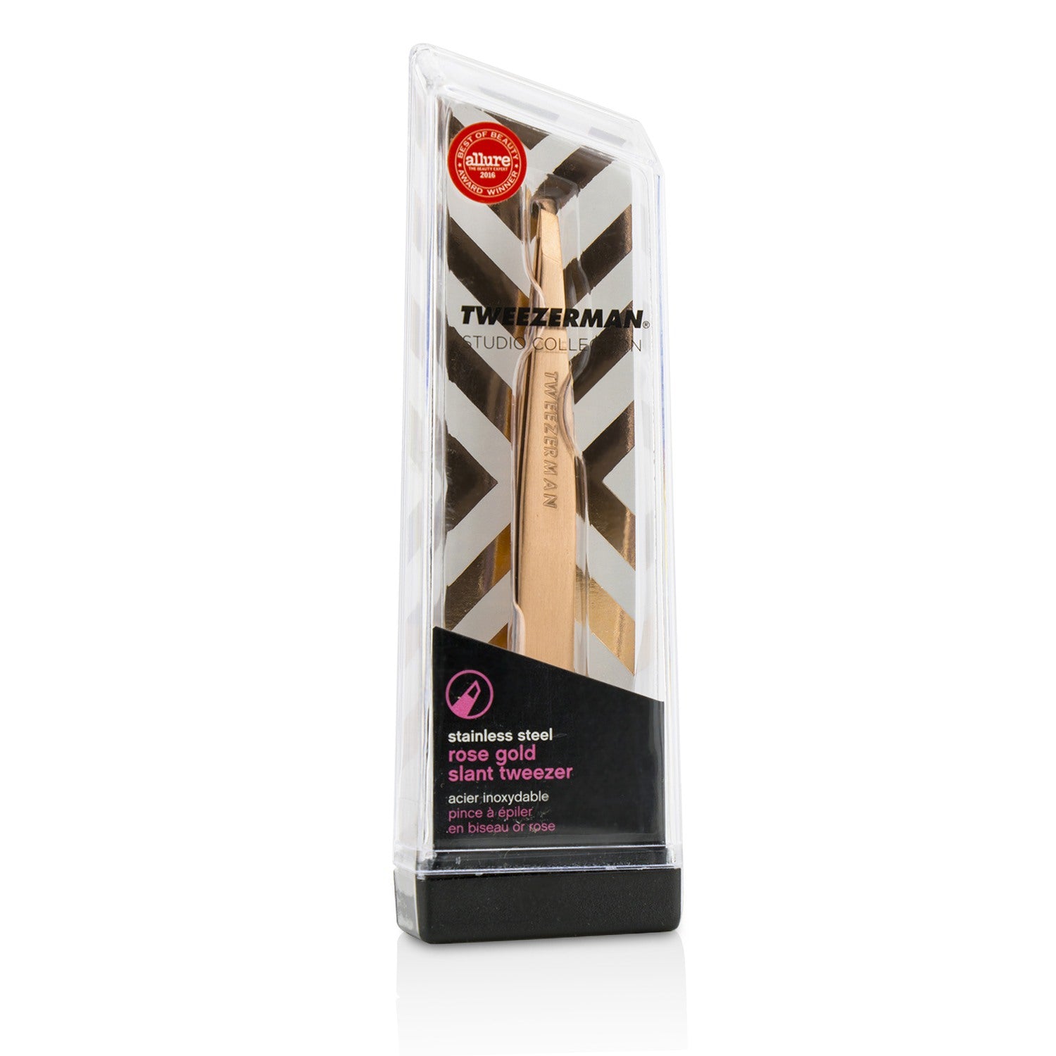 Tweezerman Slant Tweezer - Rose Gold (Studio Collection) -