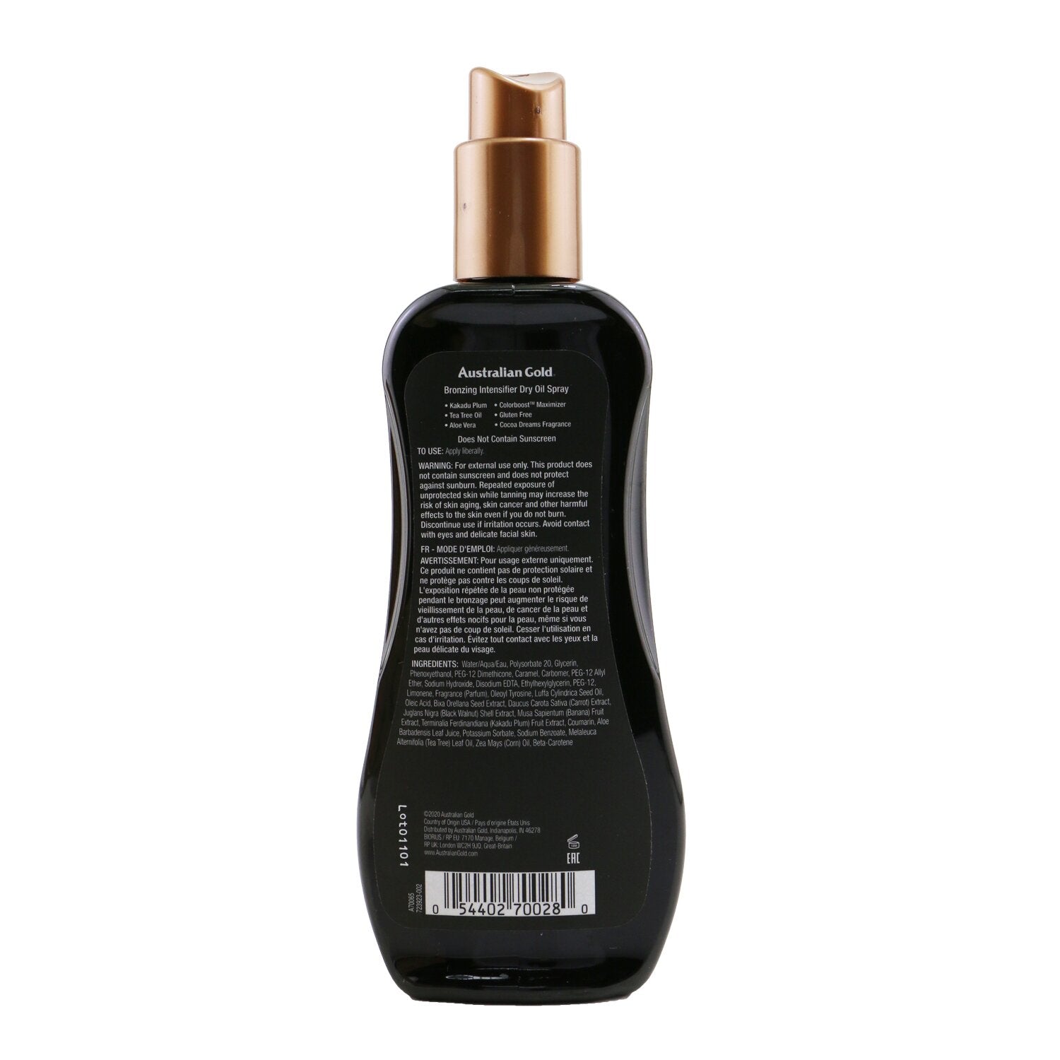 Australian Gold Bronzing Intensifier Dry Oil Spray 237ml/8oz