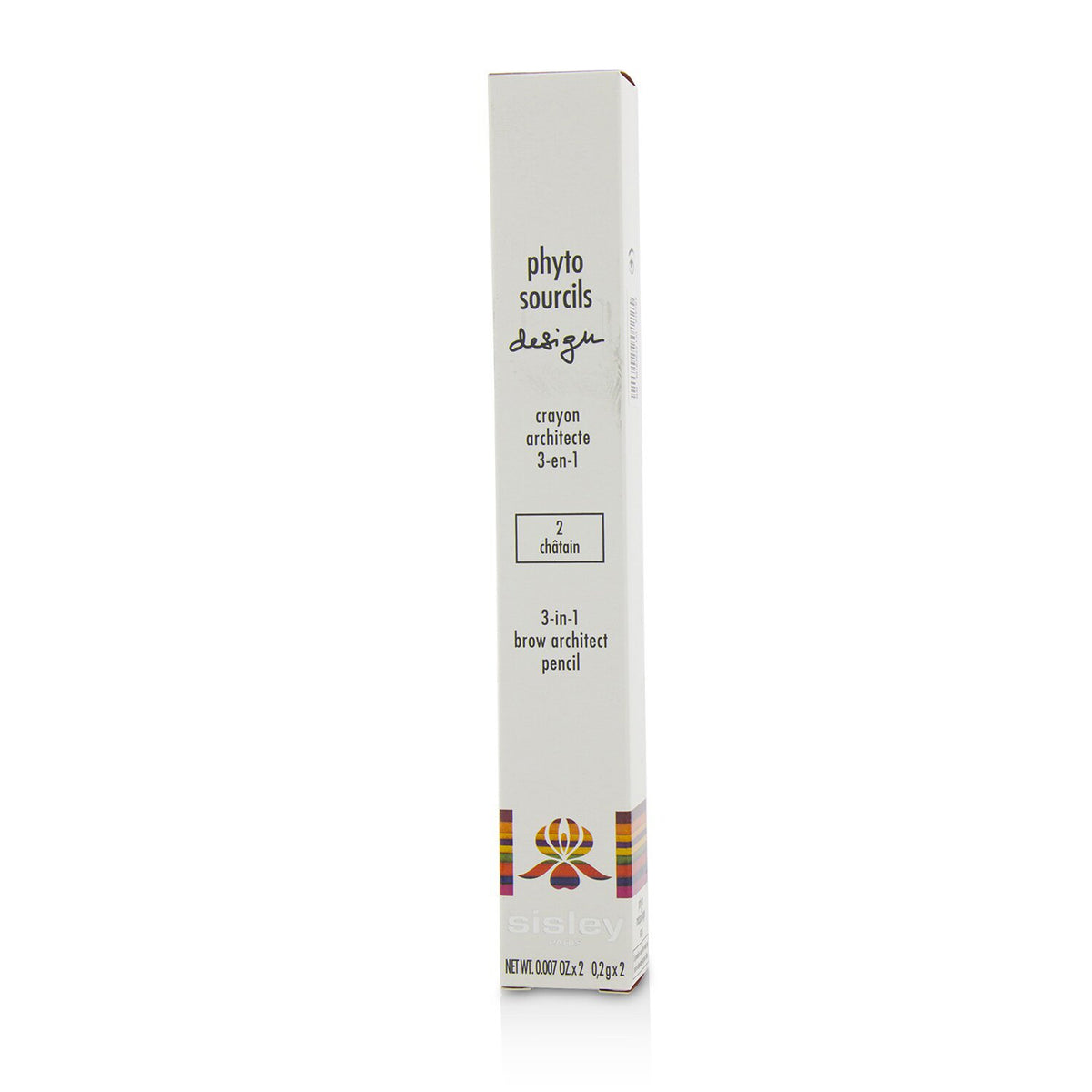 Sisley Phyto Sourcils Design 3 In 1 Brow Architect Pencil - # 2 Chatain 2x0.2g/