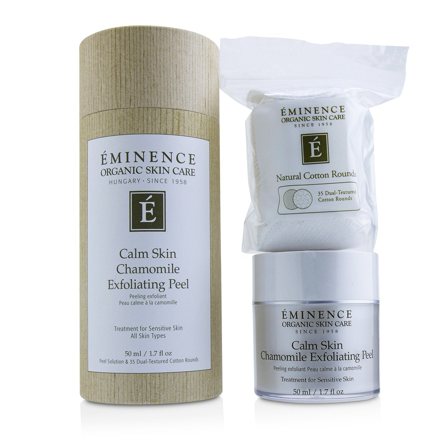 Eminence Calm Skin Chamomile Exfoliating Peel (with 35 Dual-Textured Cotton Roun