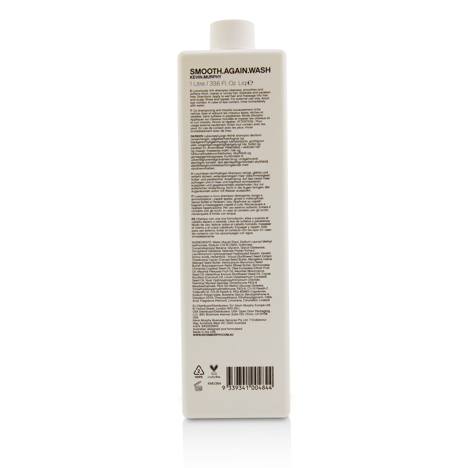 Kevin.Murphy Smooth.Again.Wash (Smoothing Shampoo - For Thick, Coarse Hair) 100