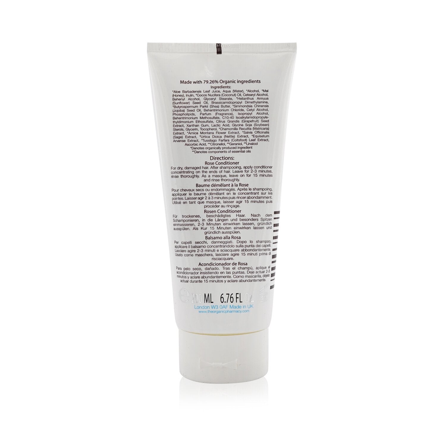 The Organic Pharmacy Rose Conditioner (For Dry Damaged Hair) 200ml/6.76oz
