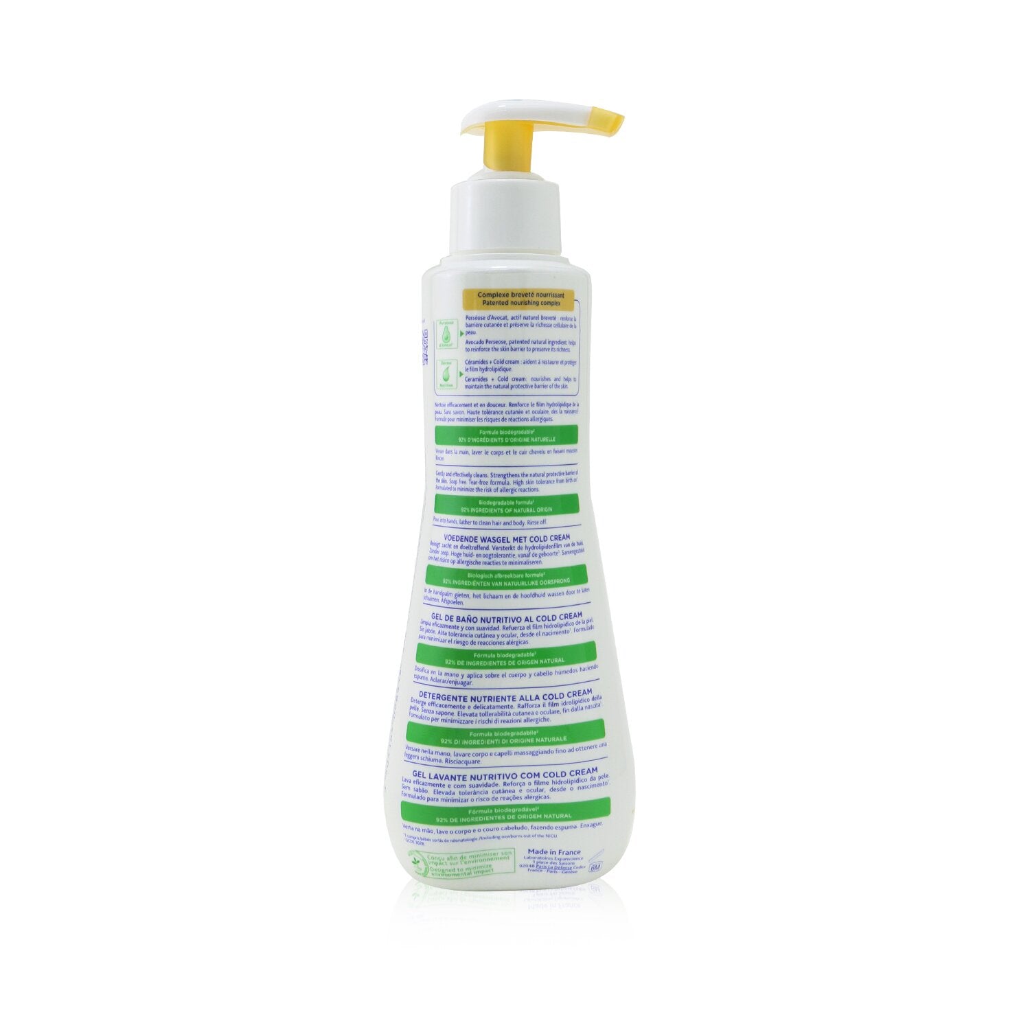 Mustela Nourishing Cleansing Gel with Cold Cream For Hair & Body - For Dry Skin