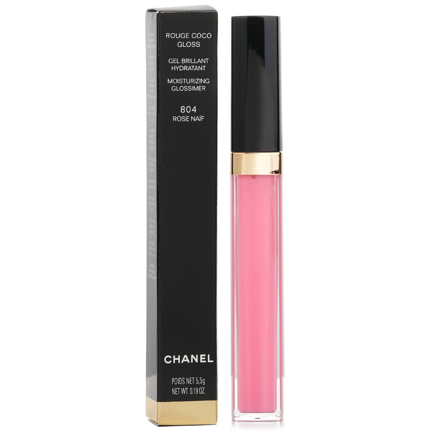 Chanel Rouge Coco Gloss Moisturizing Glossimer - # 804 Rose Naif 5.5g/0.19oz