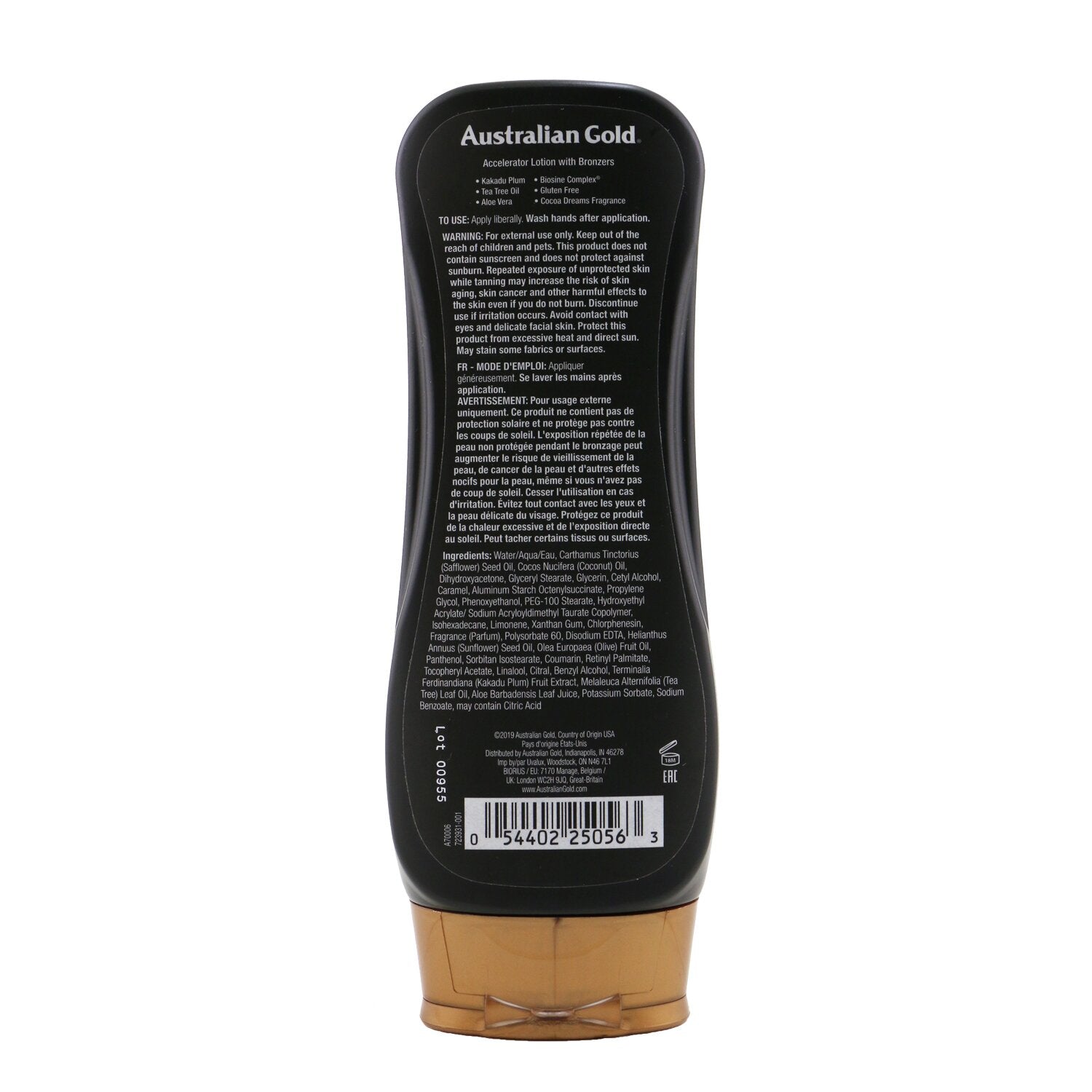 Australian Gold Dark Tanning Accelerator Lotion With Bronzers 237ml/8oz