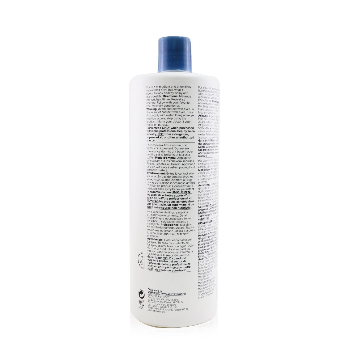 Paul Mitchell Shampoo One (Original Wash - Extremely Gentle) 1000ml/33.8oz