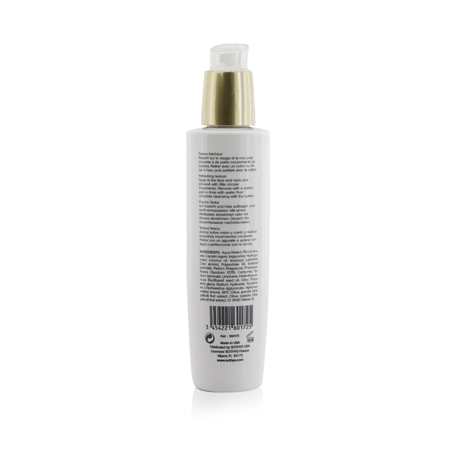 Sothys Vitality Cleansing Milk - For Normal to Combination Skin , With Grapefrui