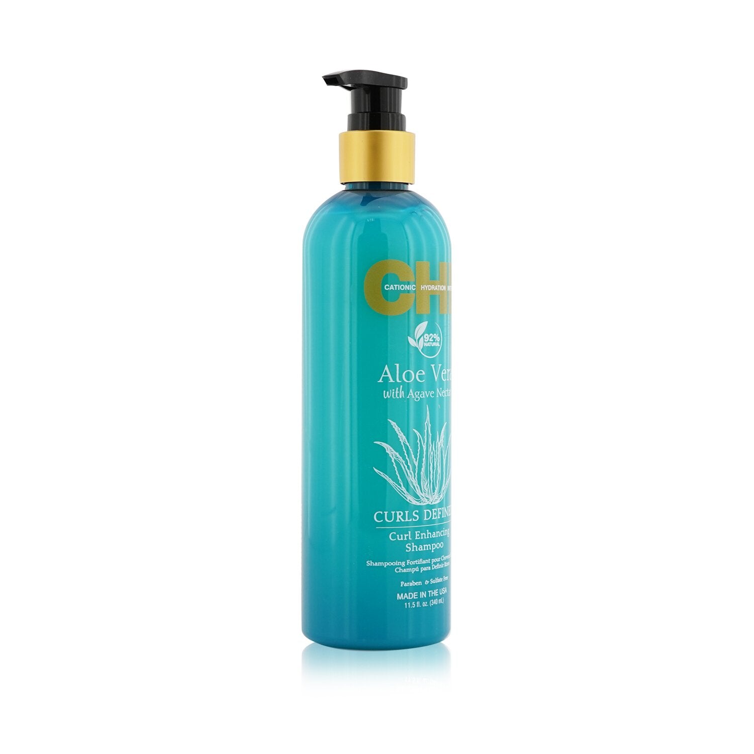 CHI Aloe Vera with Agave Nectar Curls Defined Curl Enhancing Shampoo 340ml/11.5o