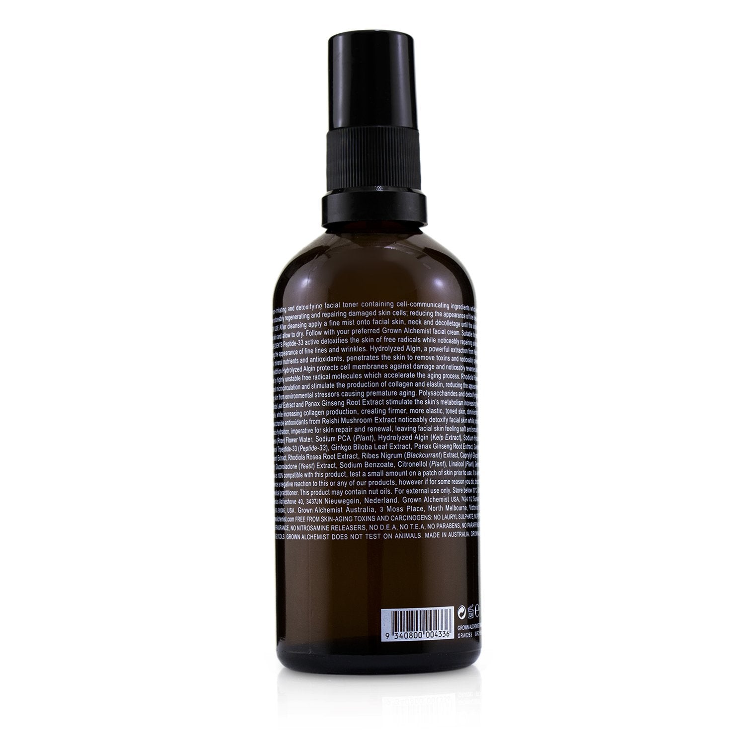 Grown Alchemist Detox Toner - Hydrolyzed Algin, Peptide-33 & Rhodiola Rosea