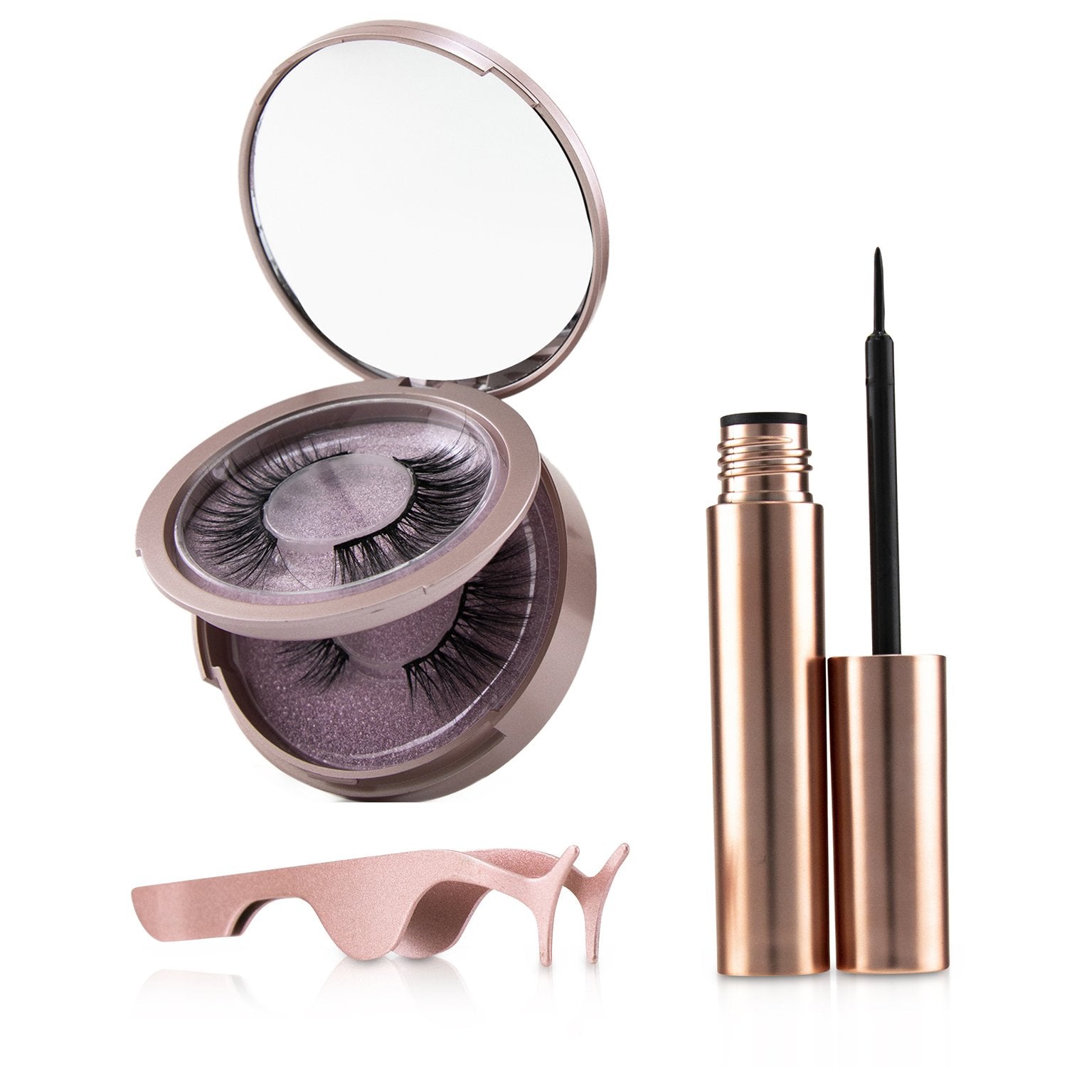 SHIBELLA Cosmetics Magnetic Eyeliner & Eyelash Kit - # Attraction 3pcs