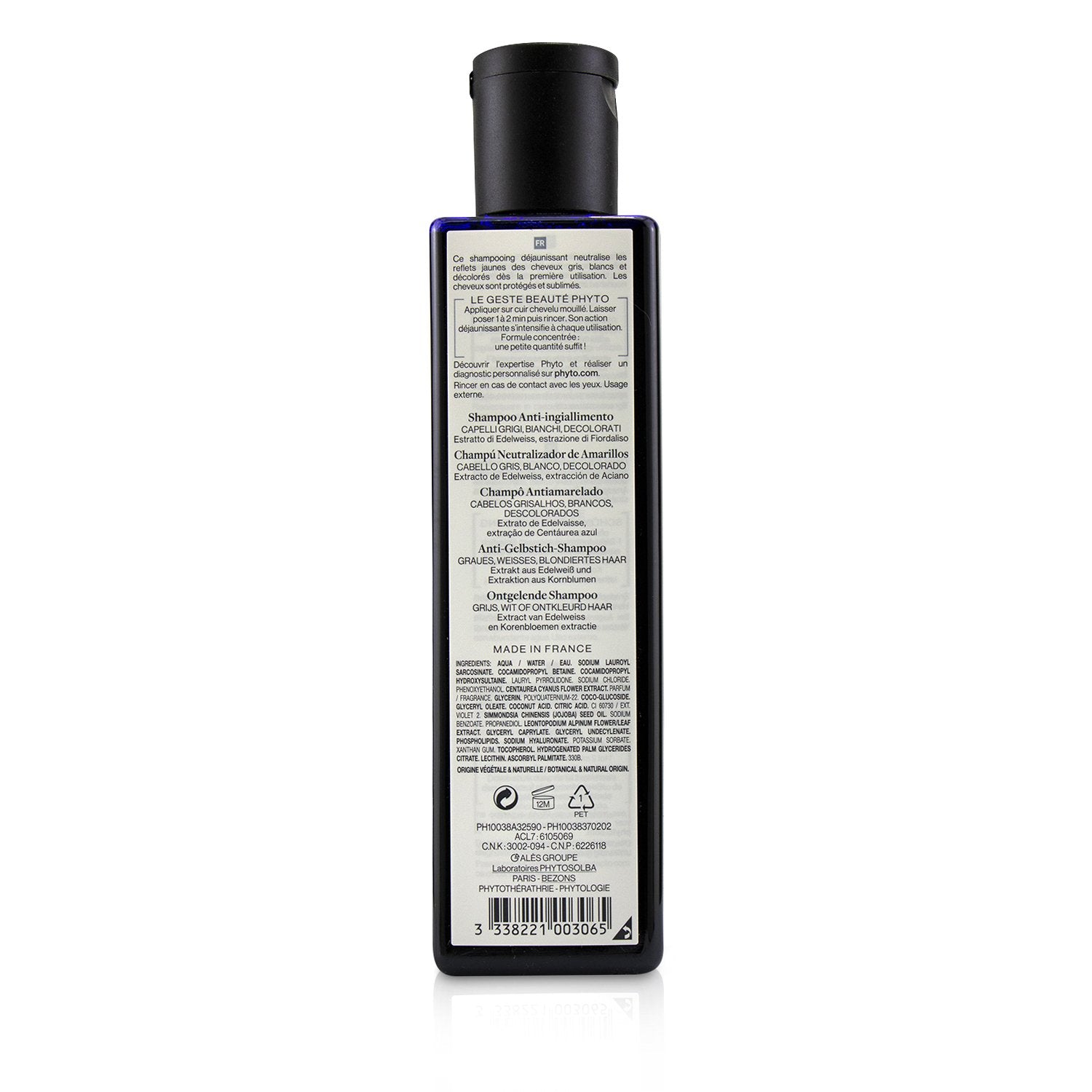 Phyto PhytoArgent No Yellow Shampoo (Gray, White, Bleached Hair) 250ml/8.45oz