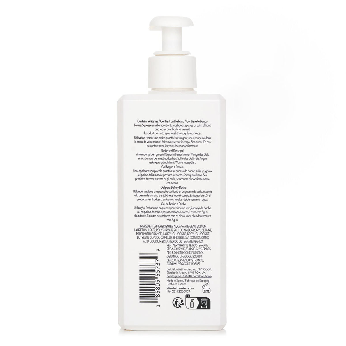 Elizabeth Arden White Tea Pure Indulgence Bath And Shower Gel 390ml/13oz