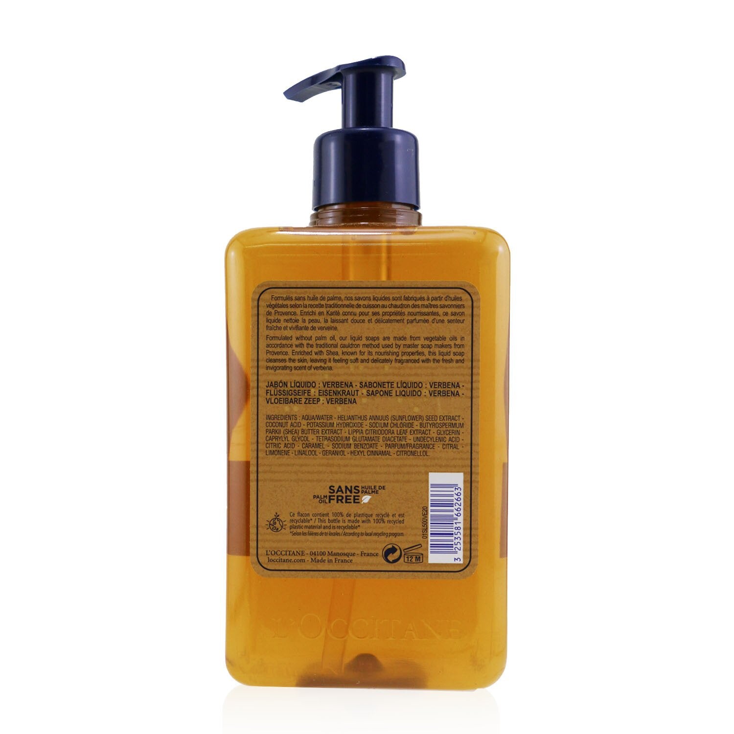 L'Occitane Verveine (Verbena) Liquid Soap For Hands & Body 500ml/16.9oz