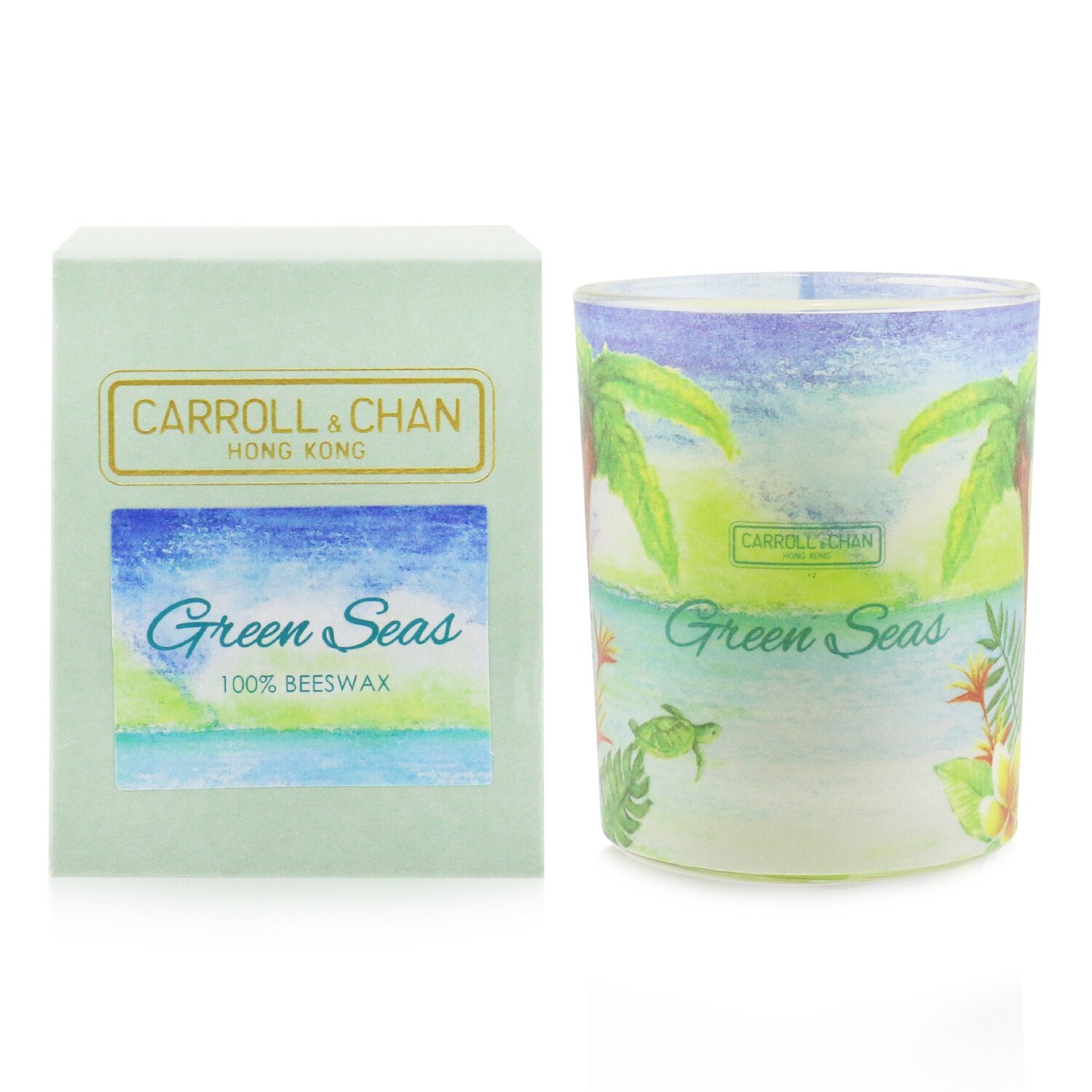 Carroll & Chan 100% Beeswax Votive Candle - Green Seas 65g/2.3oz