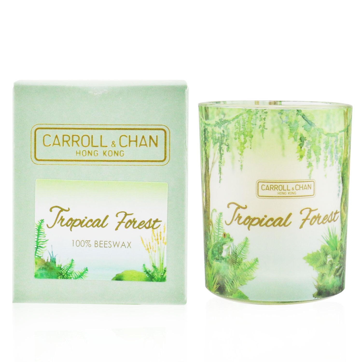 Carroll & Chan 100% Beeswax Votive Candle - Tropical Forest 65g/2.3oz