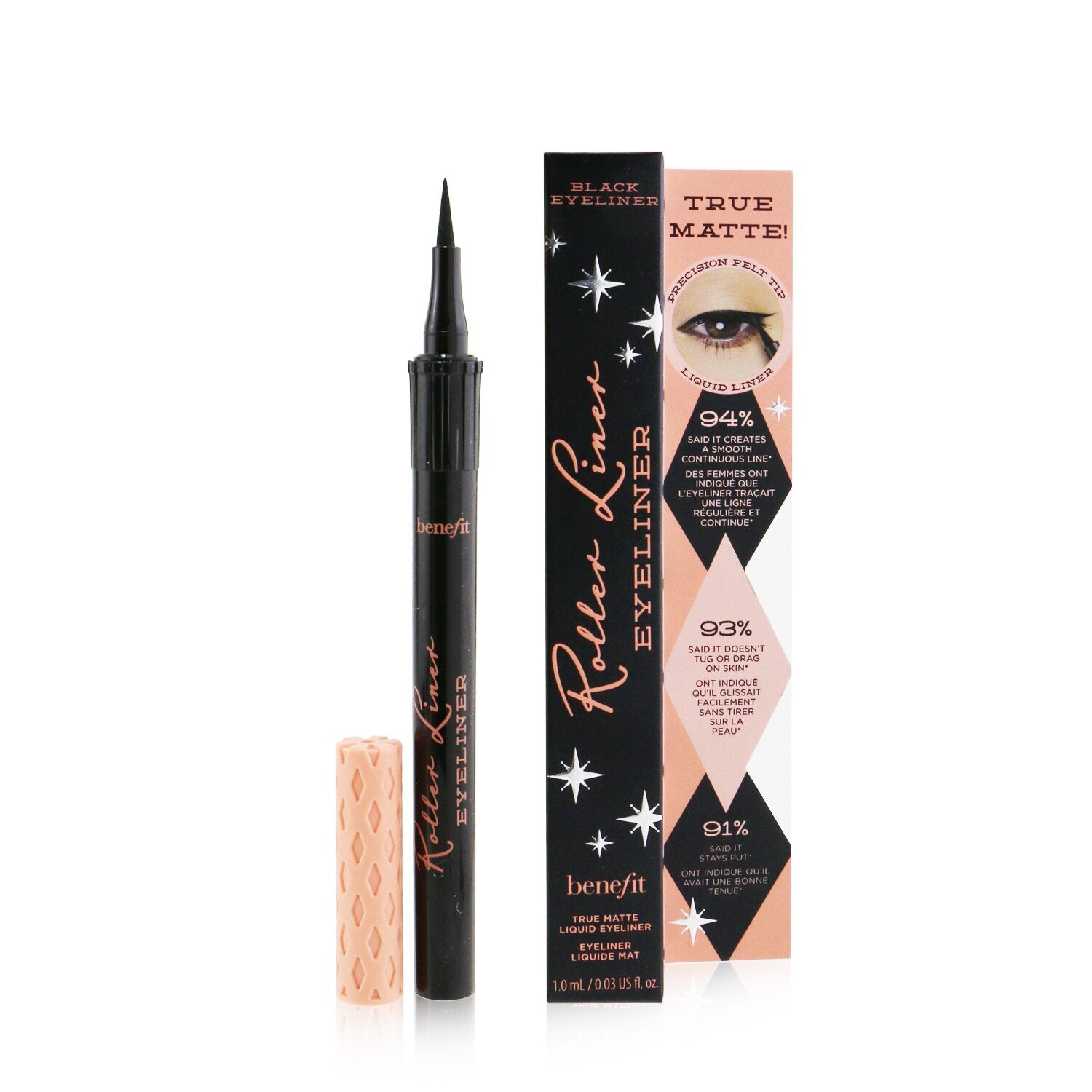 Benefit Roller Liner Liquid Eyeliner - # Black 1ml/0.03oz