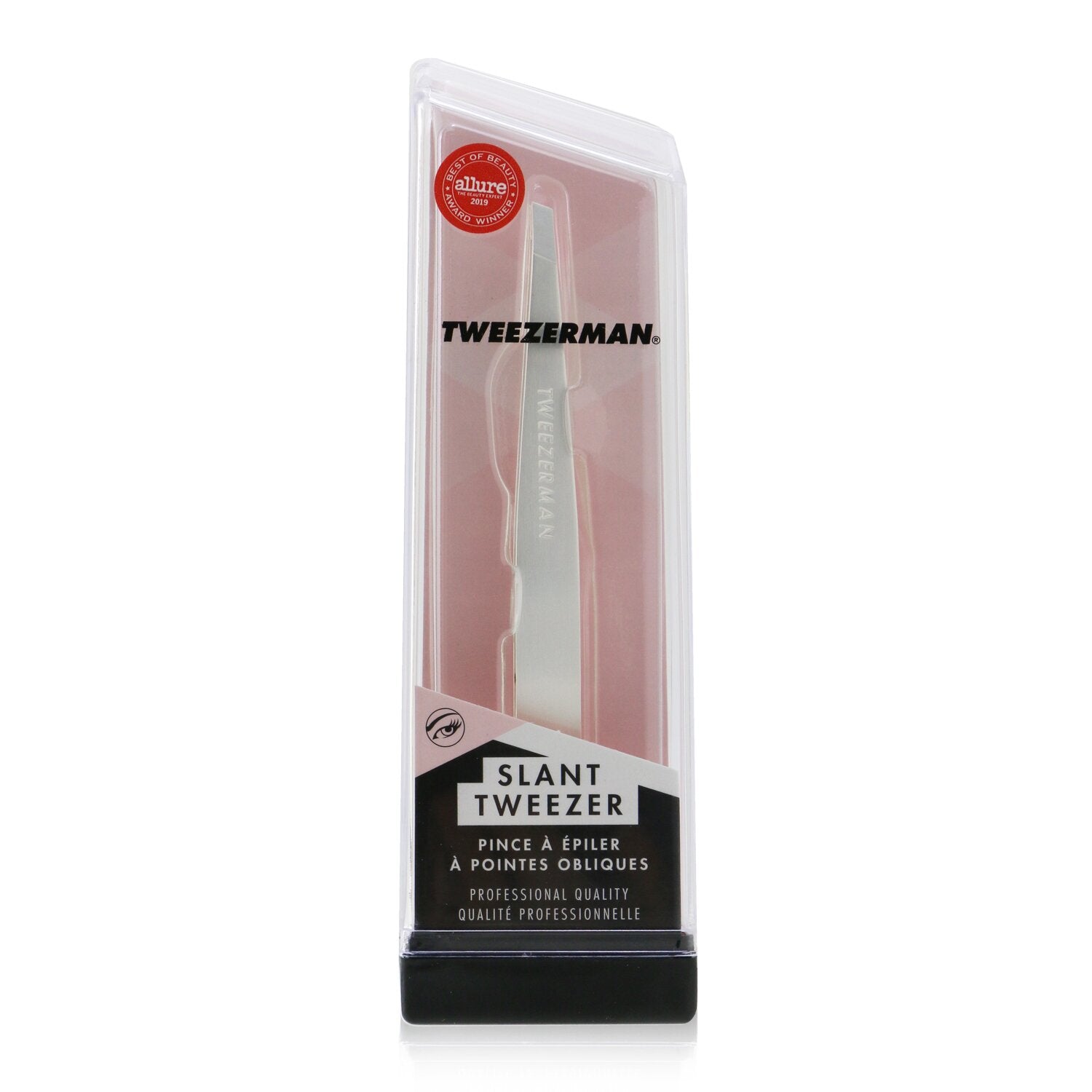 Tweezerman Slant Tweezer - Platinum Silver (Studio Collection) -