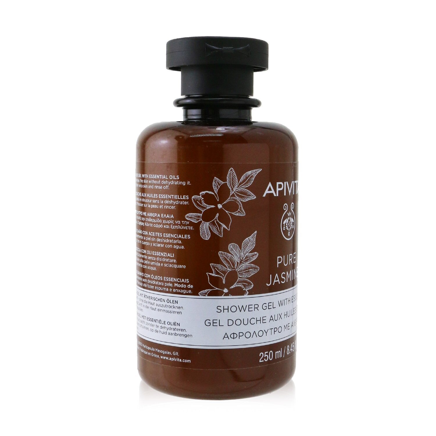 Apivita Pure Jasmine Shower Gel with Essential Oils 250ml/8.45oz
