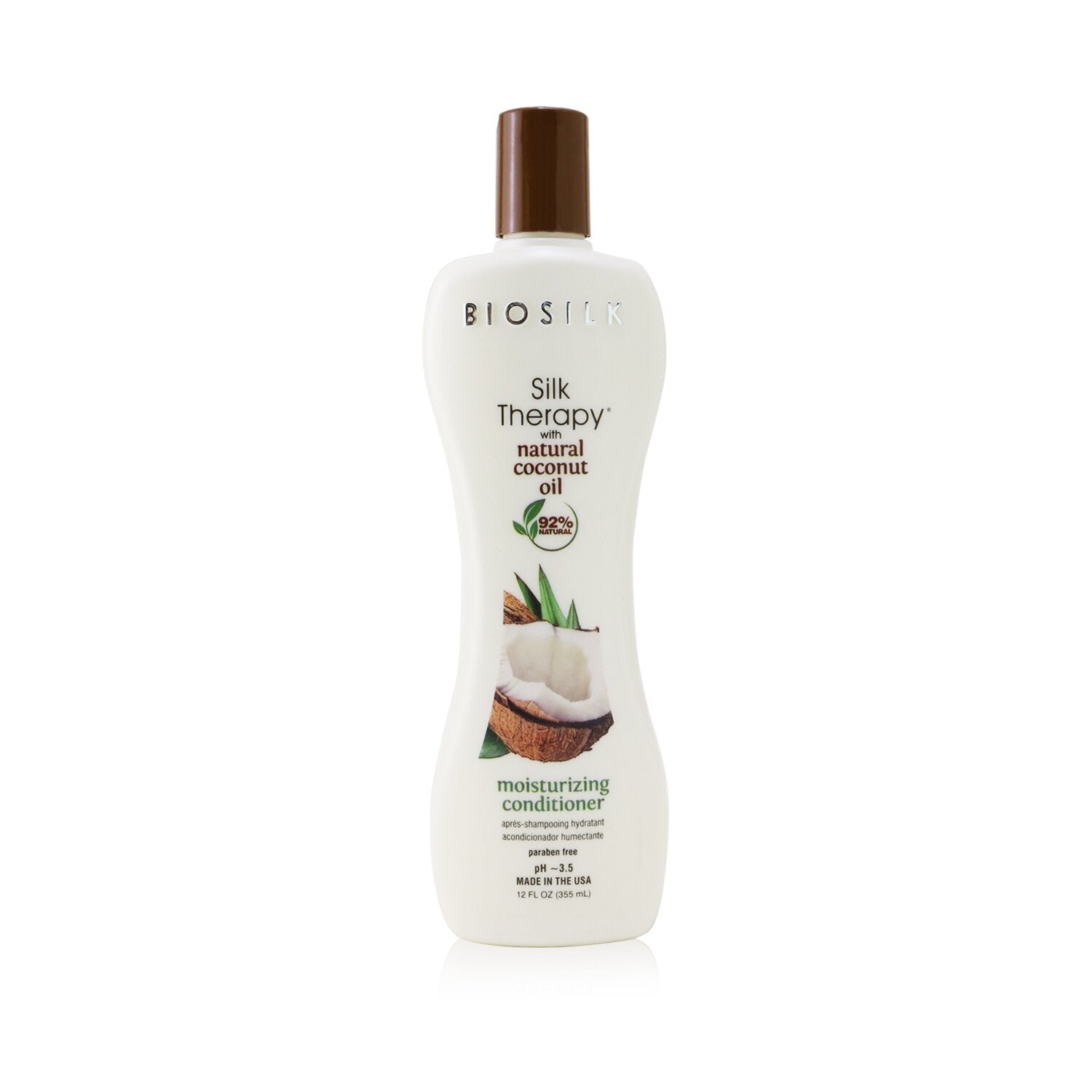 BioSilk Silk Therapy with Coconut Oil Moisturizing Conditioner 355ml/12oz