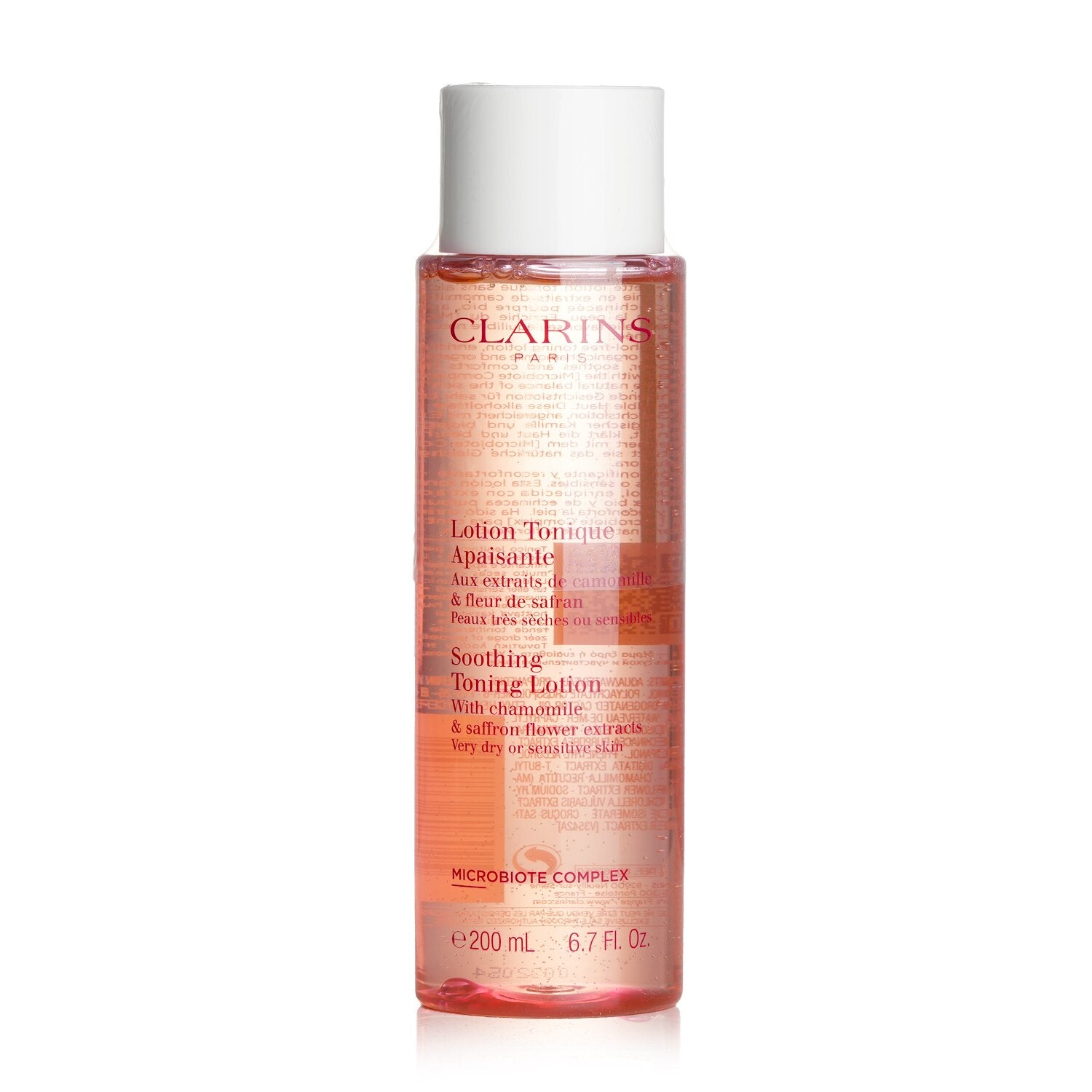 Clarins Soothing Toning Lotion with Chamomile & Saffron Flower Extracts - Very D