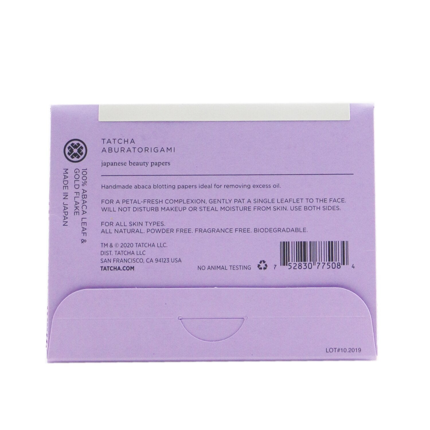 Tatcha Aburatorigami Japanese Blotting Papers 40sheets