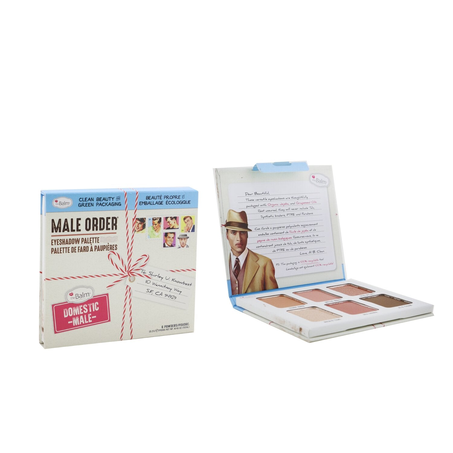 TheBalm Male Order Eyeshadow Palette (6x Eyeshadow) - # Domestic Male 13.2g/0.46