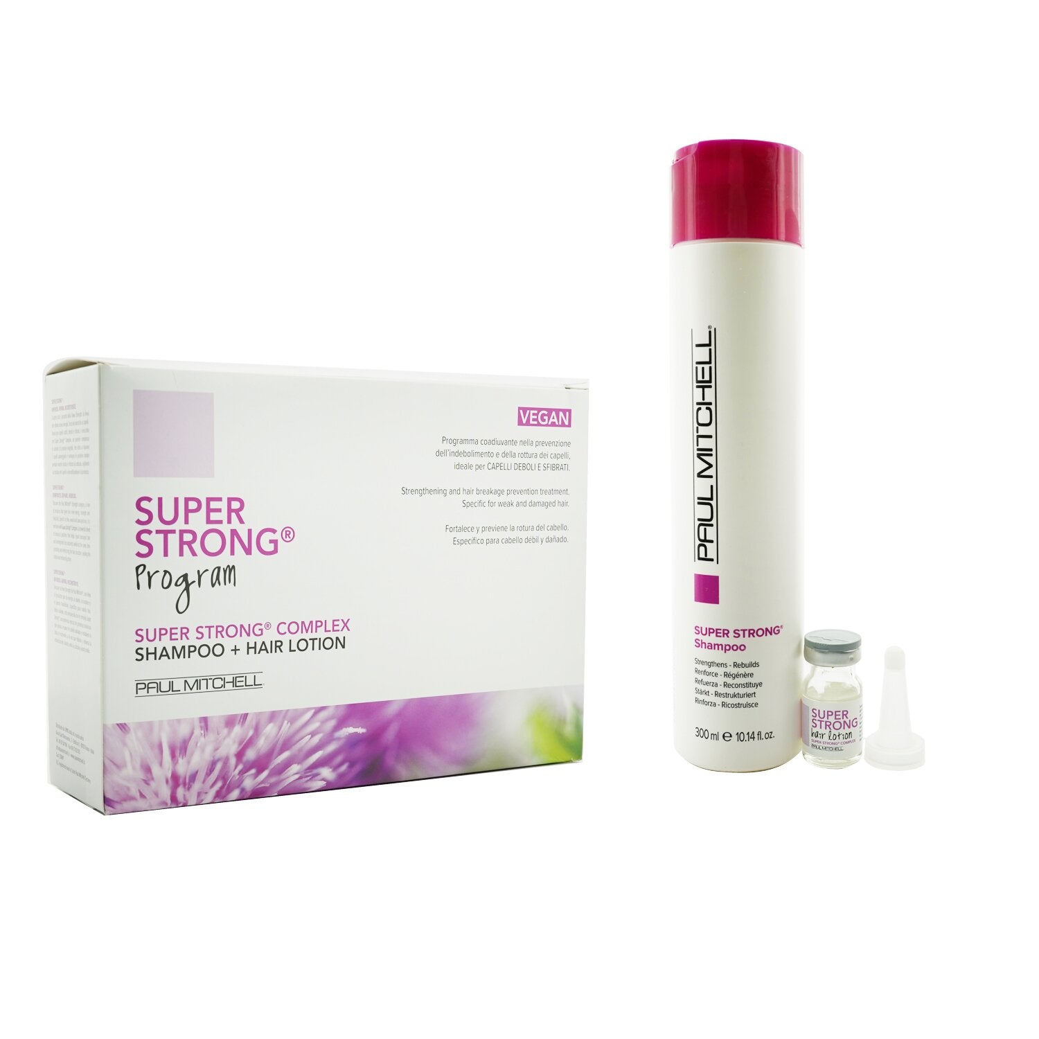 Paul Mitchell Strength Super Strong Complex Program Set: Shampoo 300ml + Hair Lo