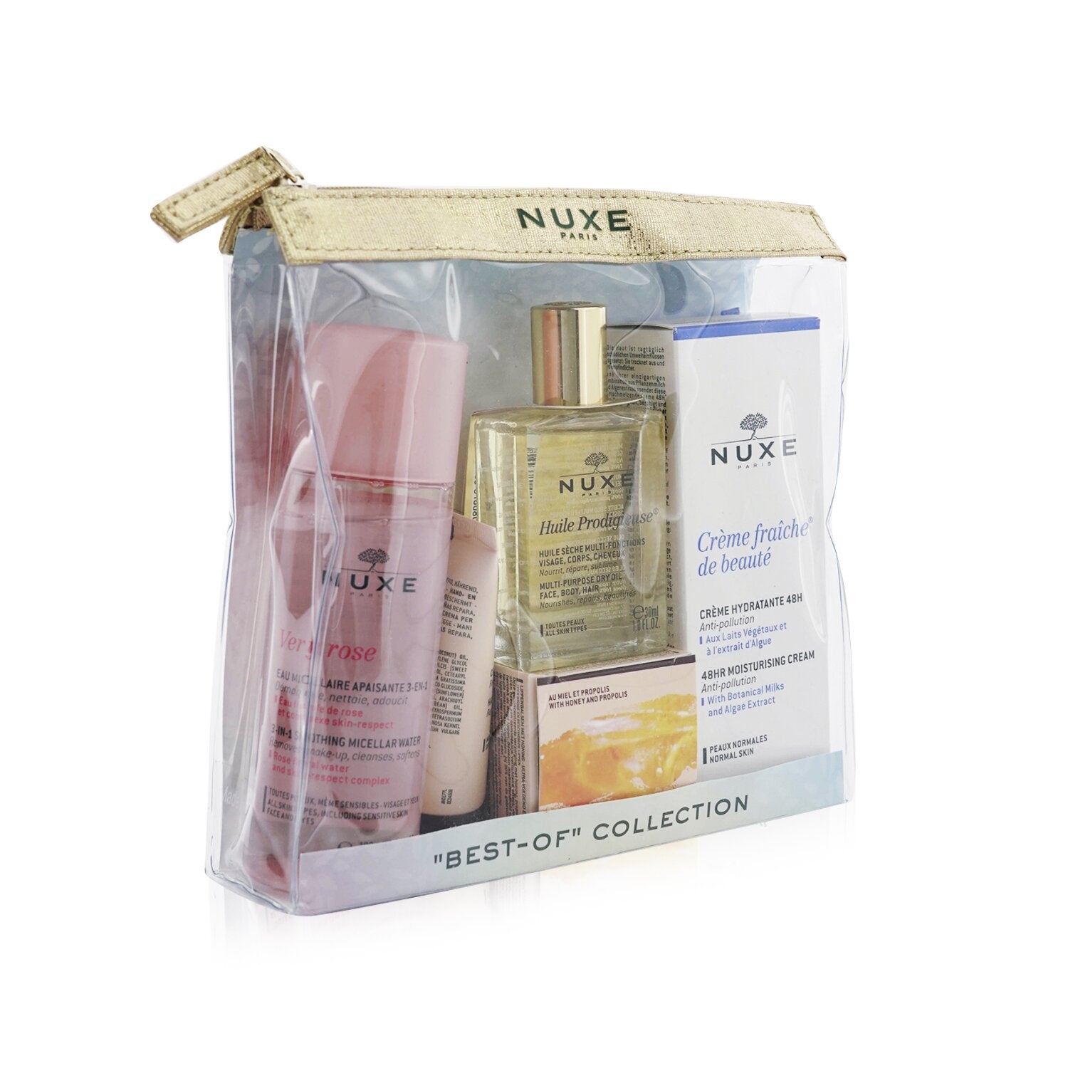 Nuxe "Best-Of" Collection: Very Rose Micellar Water+Reve De Miel Hand & Nail Cre
