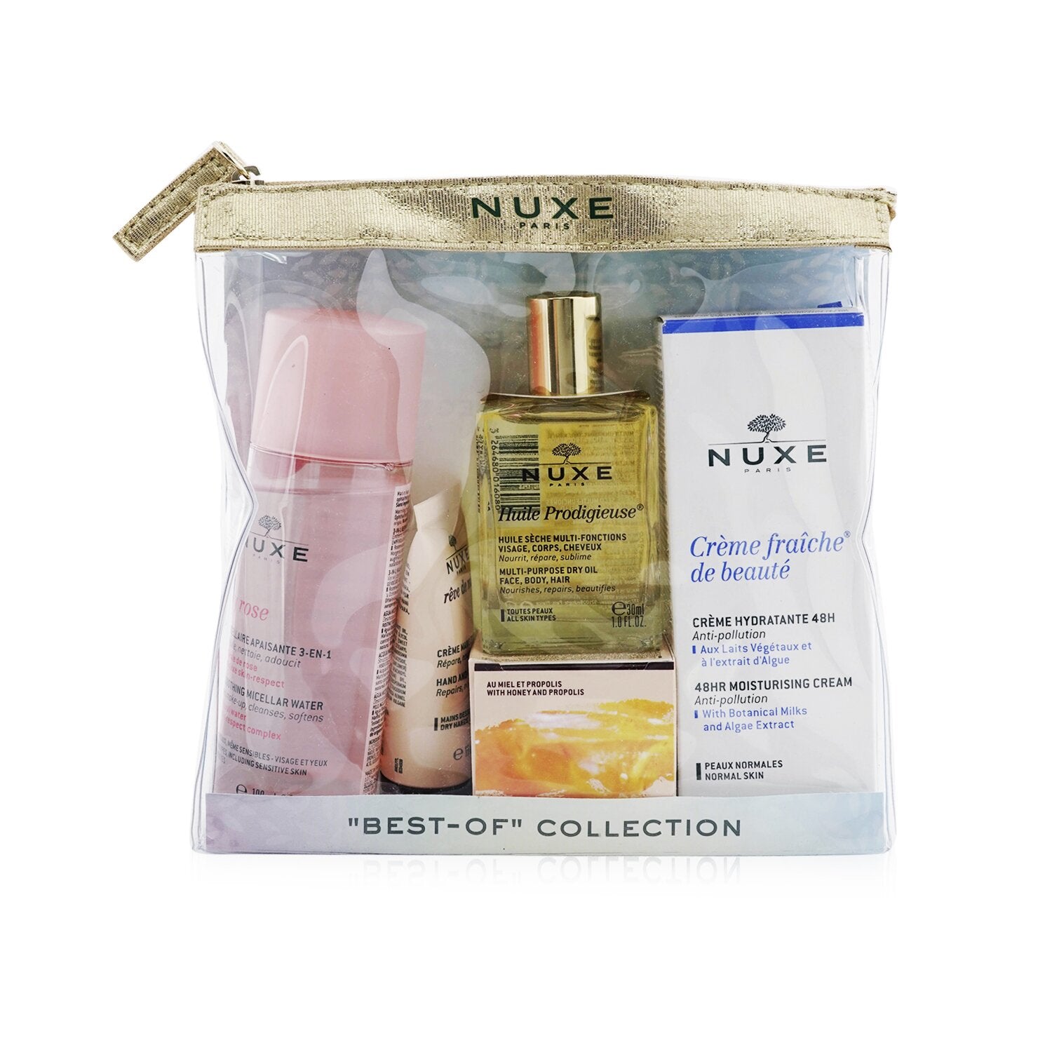 Nuxe "Best-Of" Collection: Very Rose Micellar Water+Reve De Miel Hand & Nail Cre