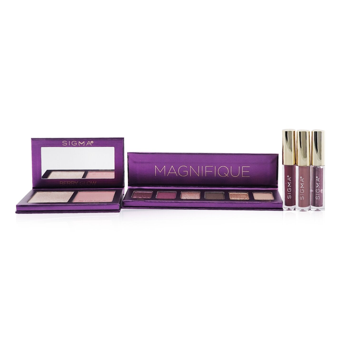 Sigma Beauty Magnifique Makeup Collection (1x Eyeshadow Palette + 1x Berry Glow