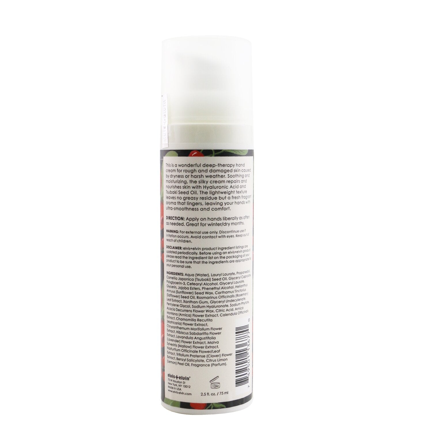 Elvis + Elvin Hand Cream - Wild Berries & Rose 75ml/2.5oz