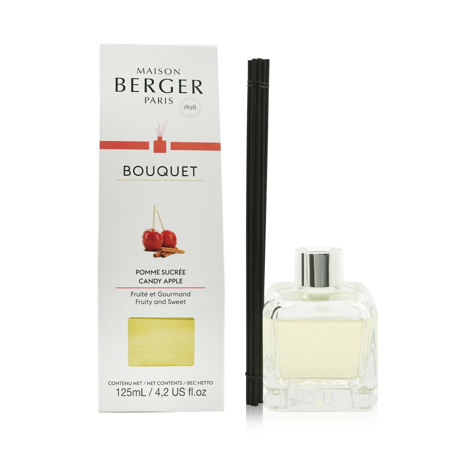 Lampe Berger (Maison Berger Paris) Cube Scented Bouquet - Candy Apple 125ml/4.2o